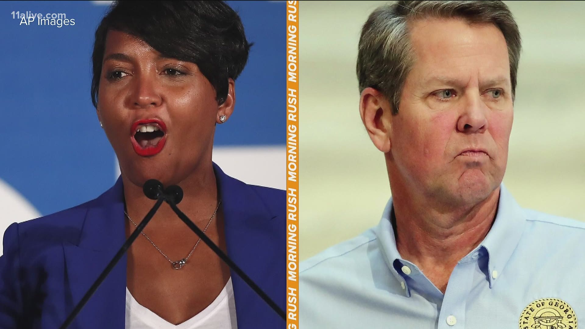 Atlanta Mayor Keisha Lance Bottoms has hit out at Gov. Brian Kemp over the issue of a mask mandate.