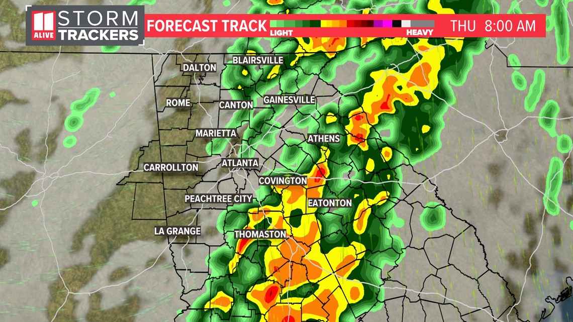 Severe weather Georgia Wednesday night into Thursday morning | 11alive.com