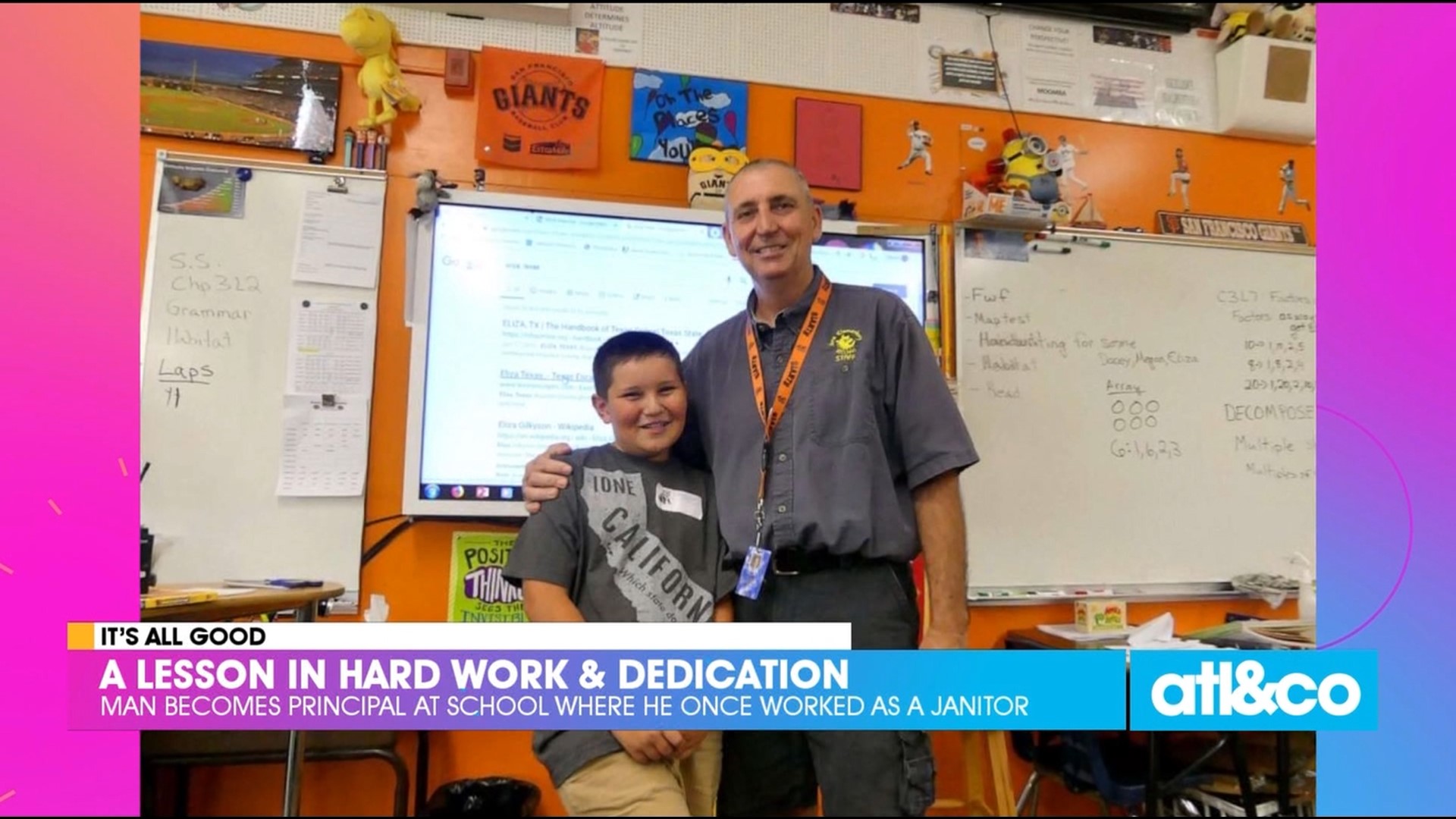 Before becoming principal, hardworking dad Mike Huss spent time at Ione Elementary School as a student, janitor, and teacher.