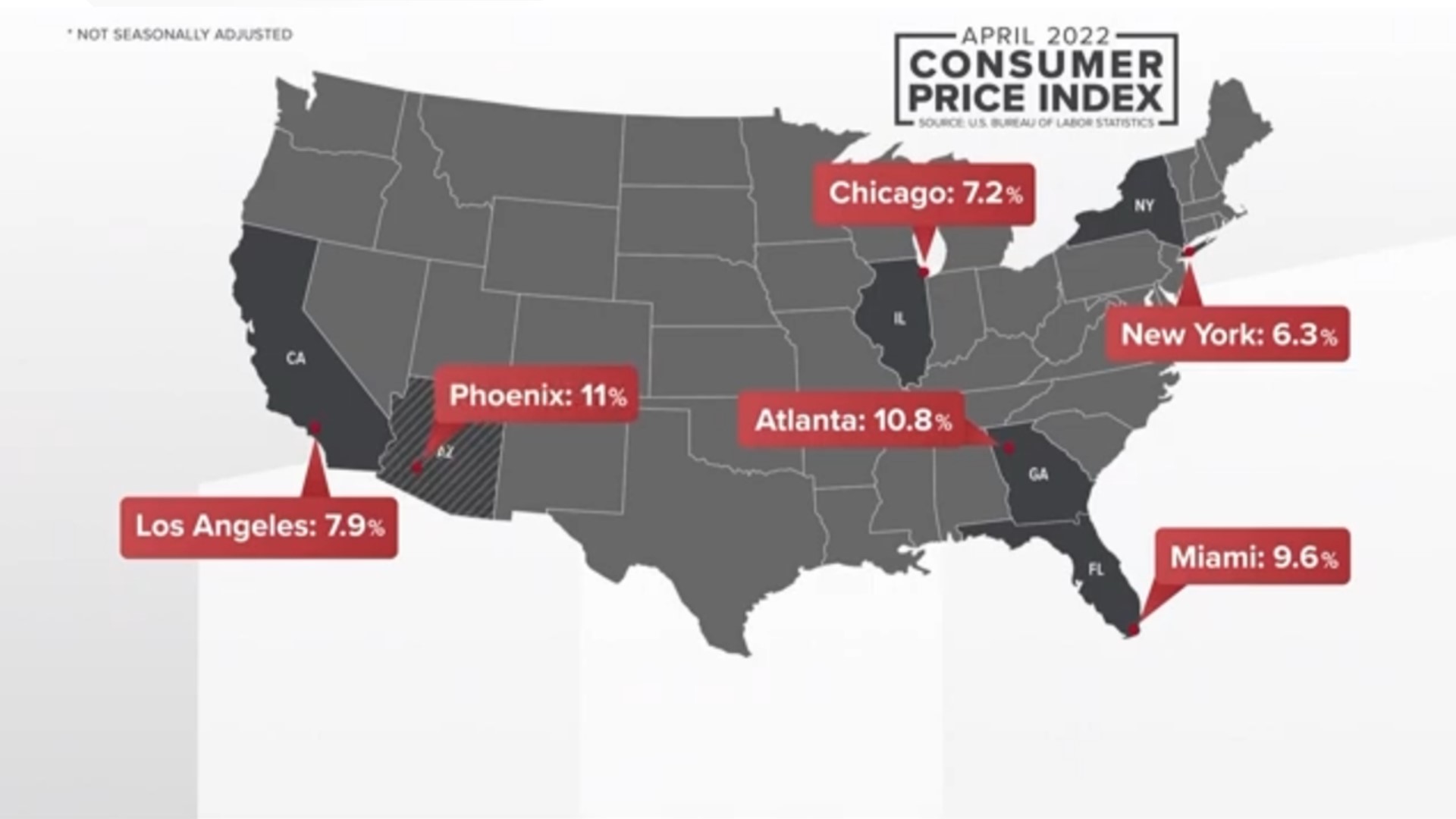 Atlanta has second highest inflation rate, data shows