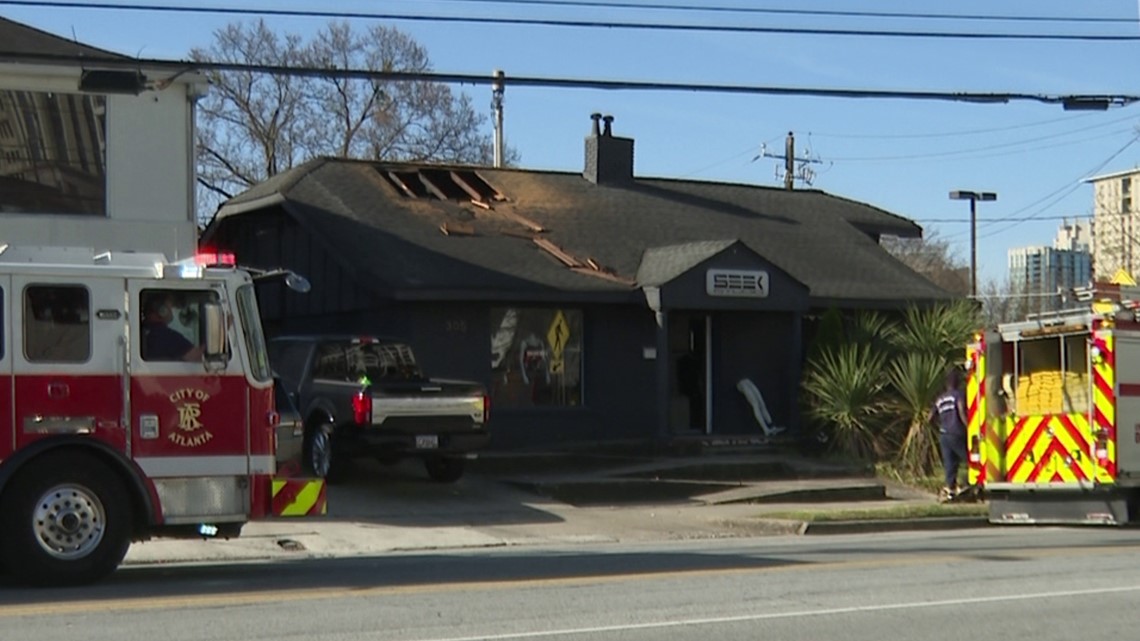 Buckhead fire at Seek Studios on Pharr Road in Atlanta
