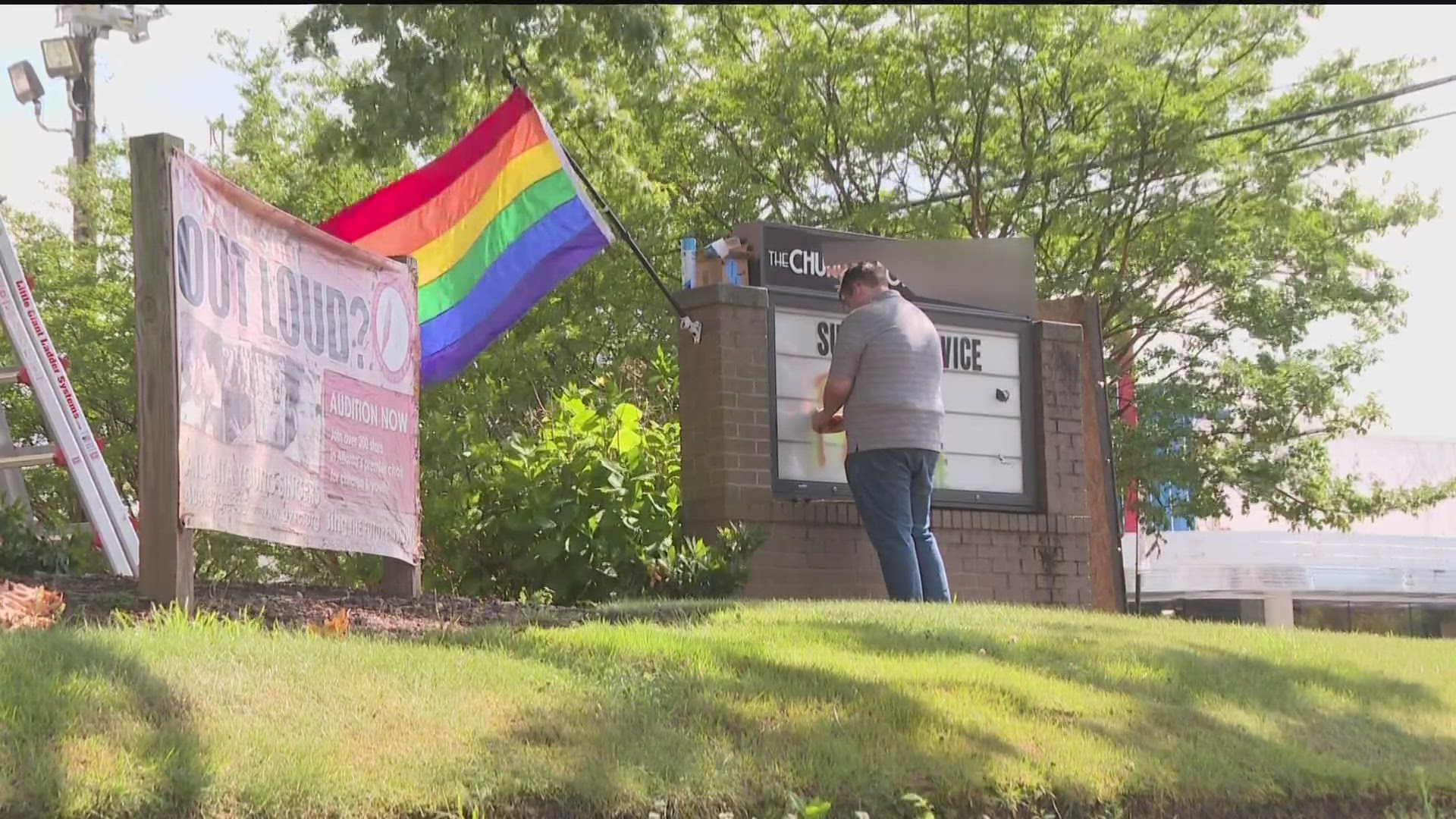 The sign at an Atlanta church, known for its inclusivity of the LGBTQ+ community, has been defaced with messages of hate for the third time in June.