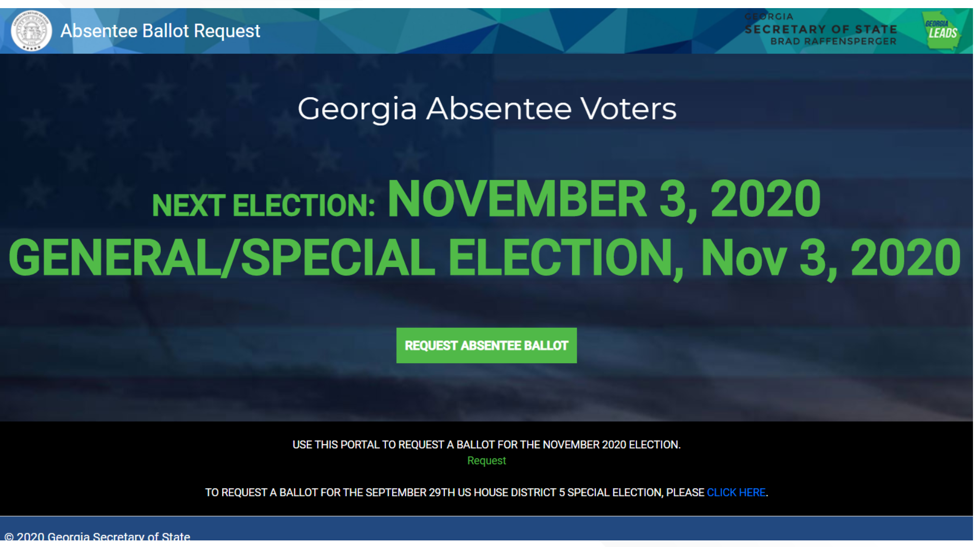 Online request for absentee ballot in Georgia | 11alive.com