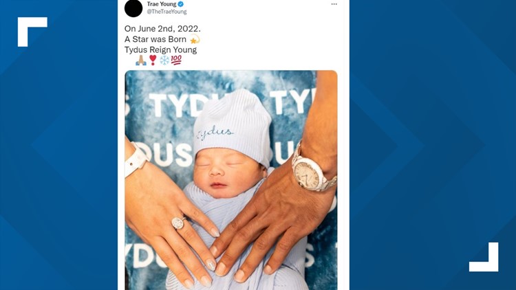 Trae Young announces birth of first child