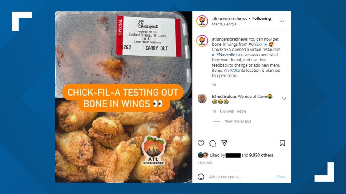 ChickfilA chicken wings viral photo What got answers