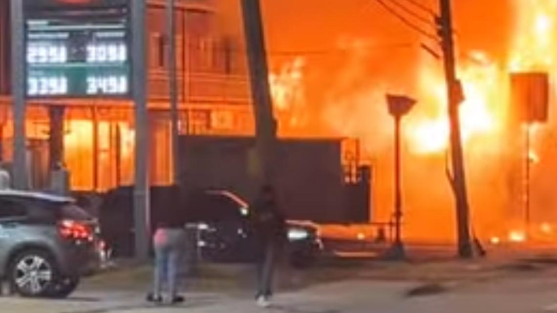 Fire on MLK Jr. Drive in Atlanta near Texaco gas station | 11alive.com