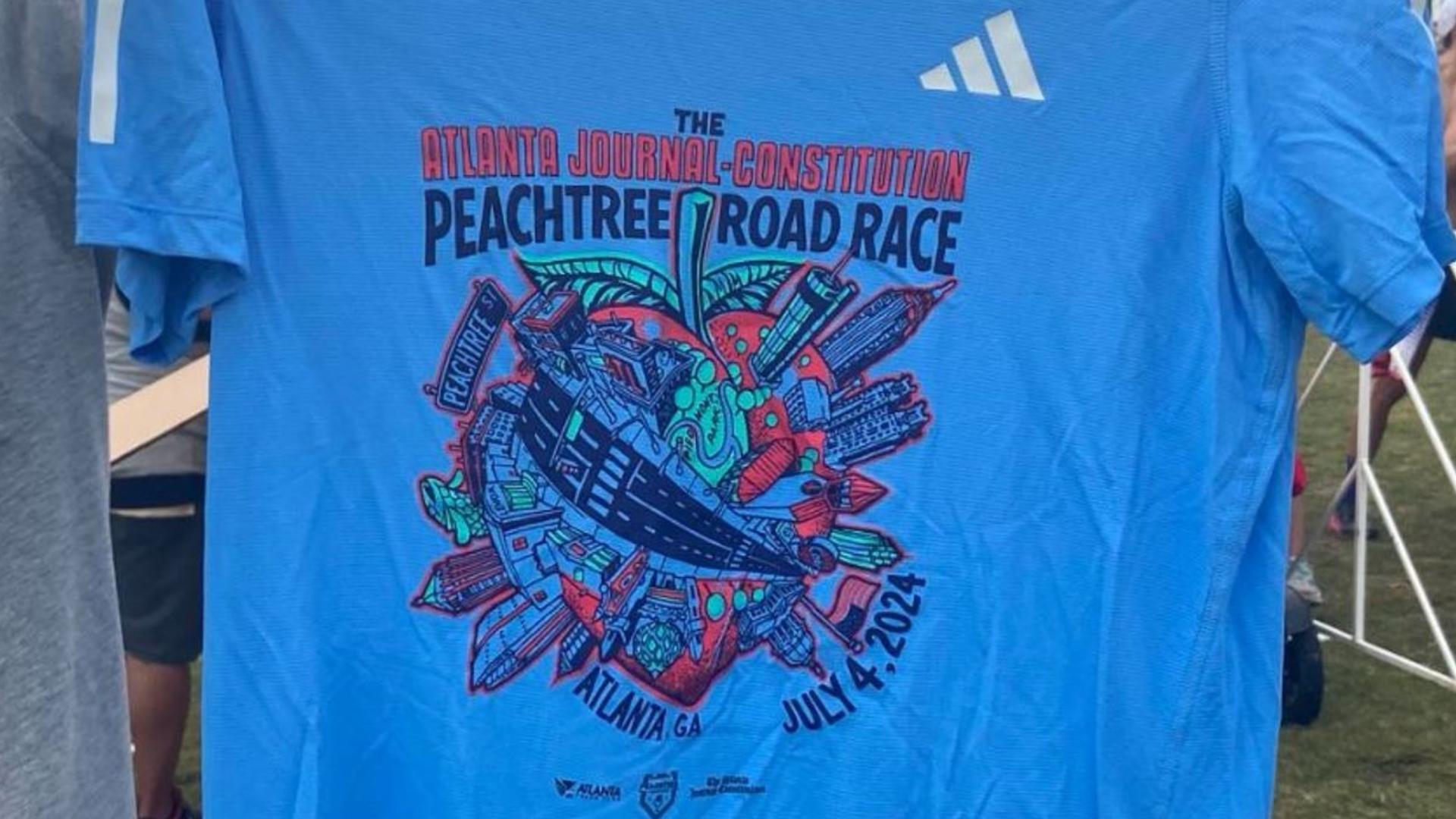 AJC Peachtree Road Race t shirt 2024 picture