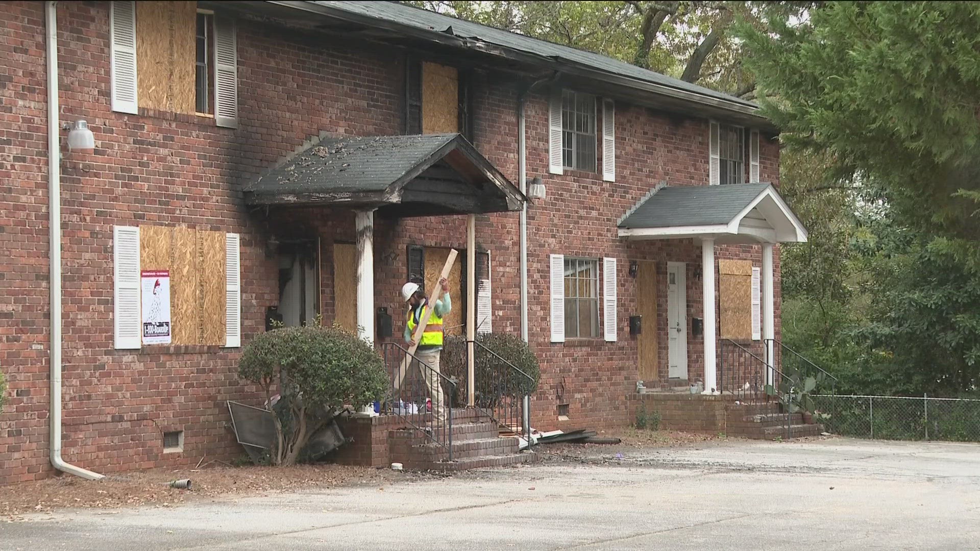 Nearly a dozen residents are without a home.