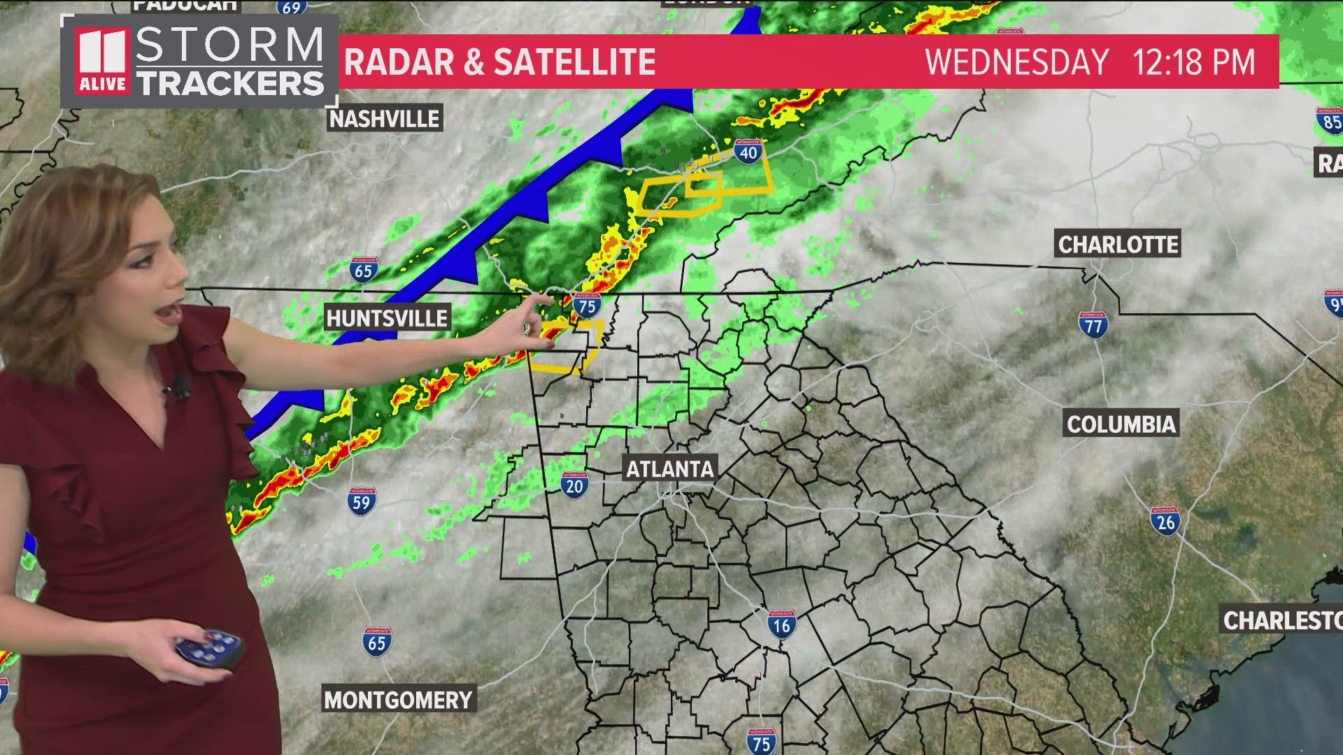 Several northwest Georgia counties have severe thunderstorm warnings.