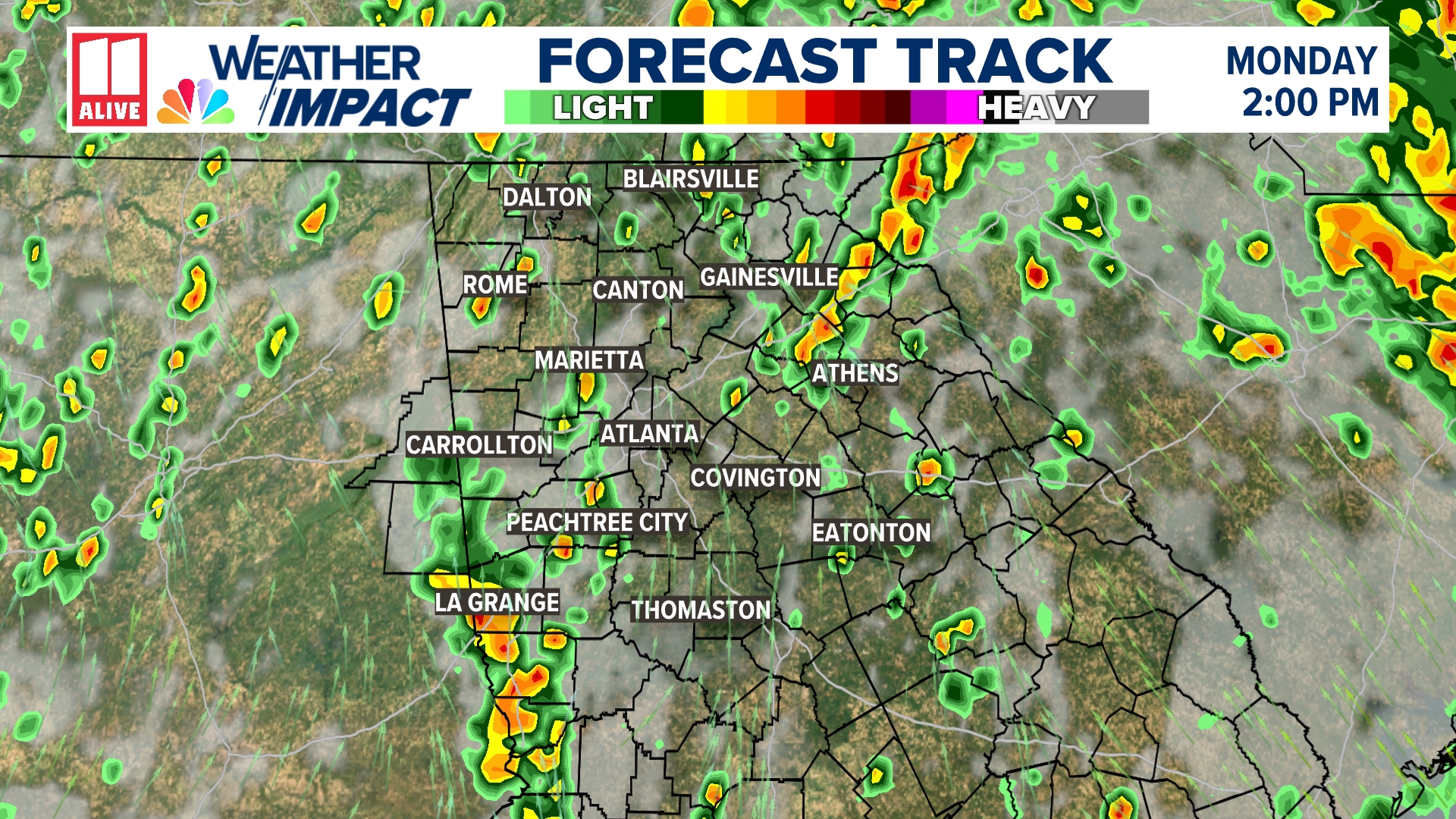 Georgia weather Monday May 12 timeline for possible storms | 11alive.com