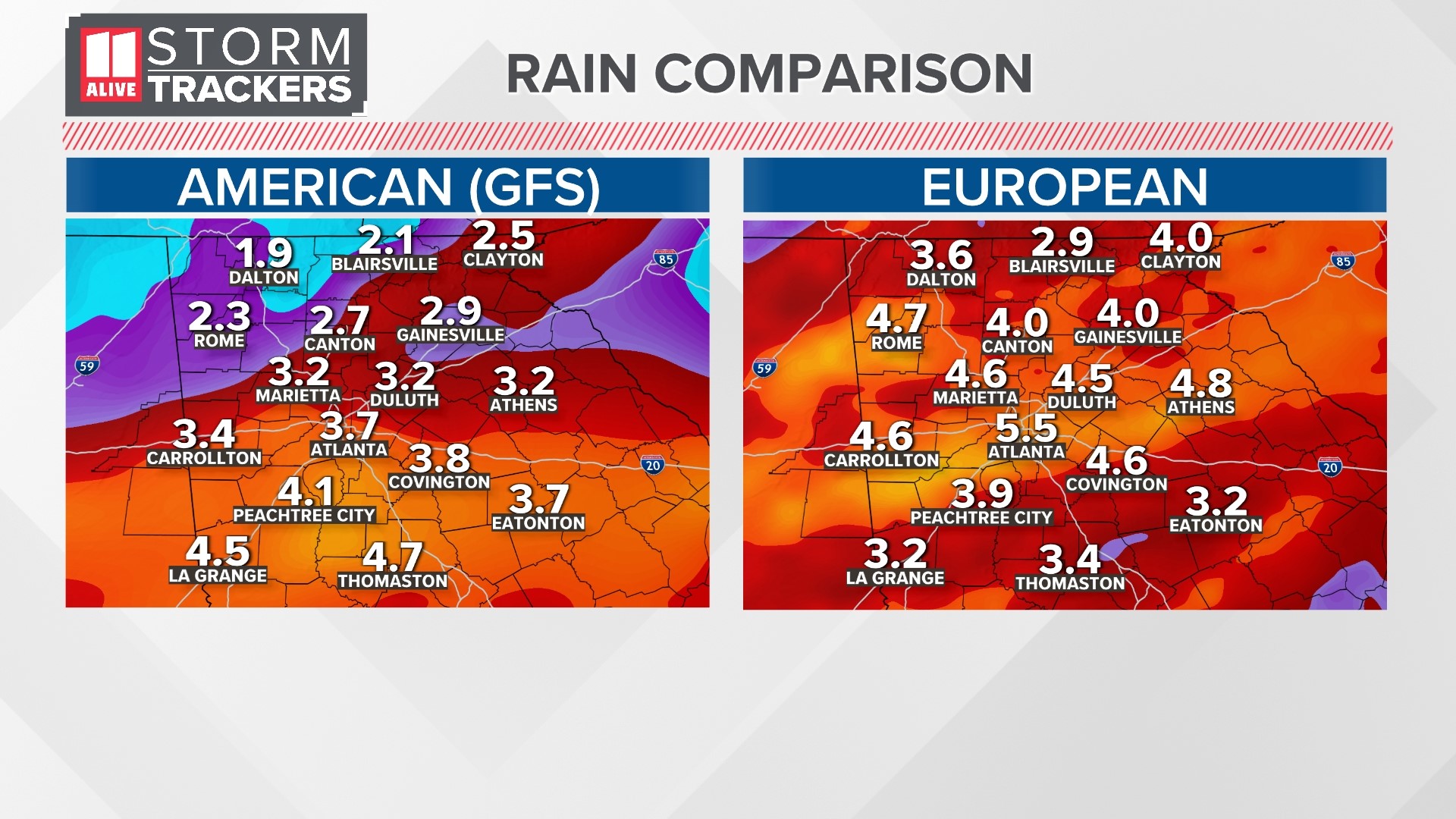 Atlanta Raining Atlanta weather | How much it will rain | 11alive.com