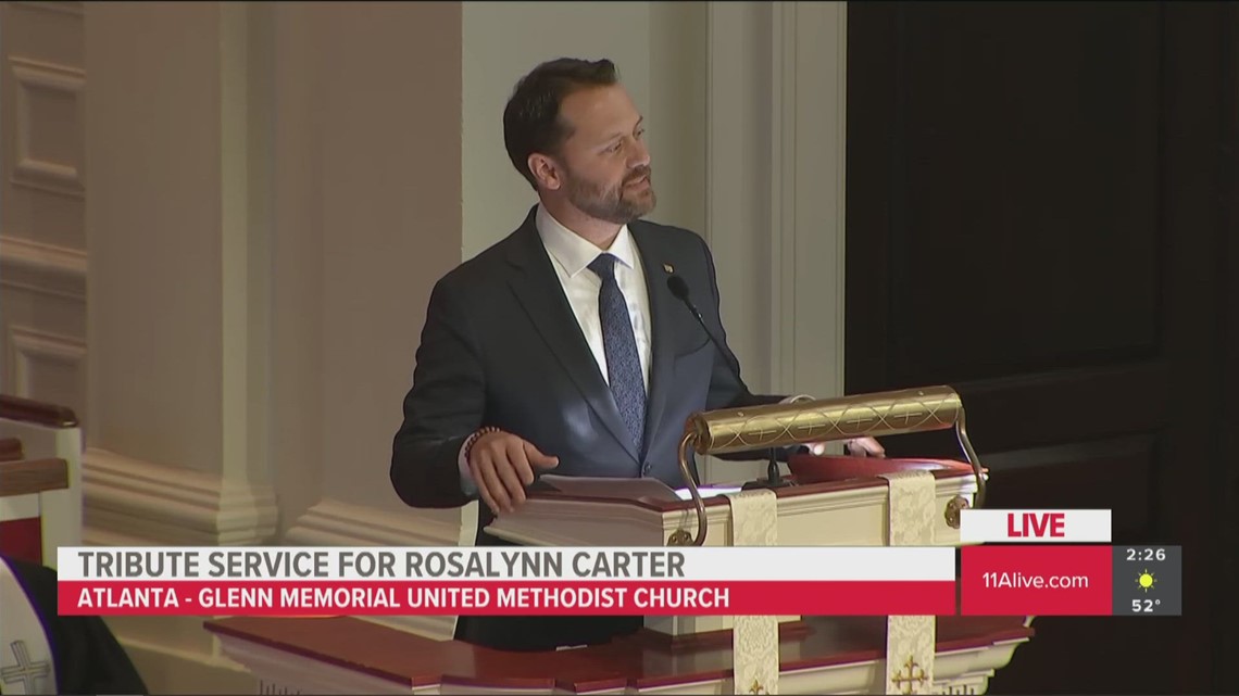 Rosalynn Carter grandson Jason Carter speech