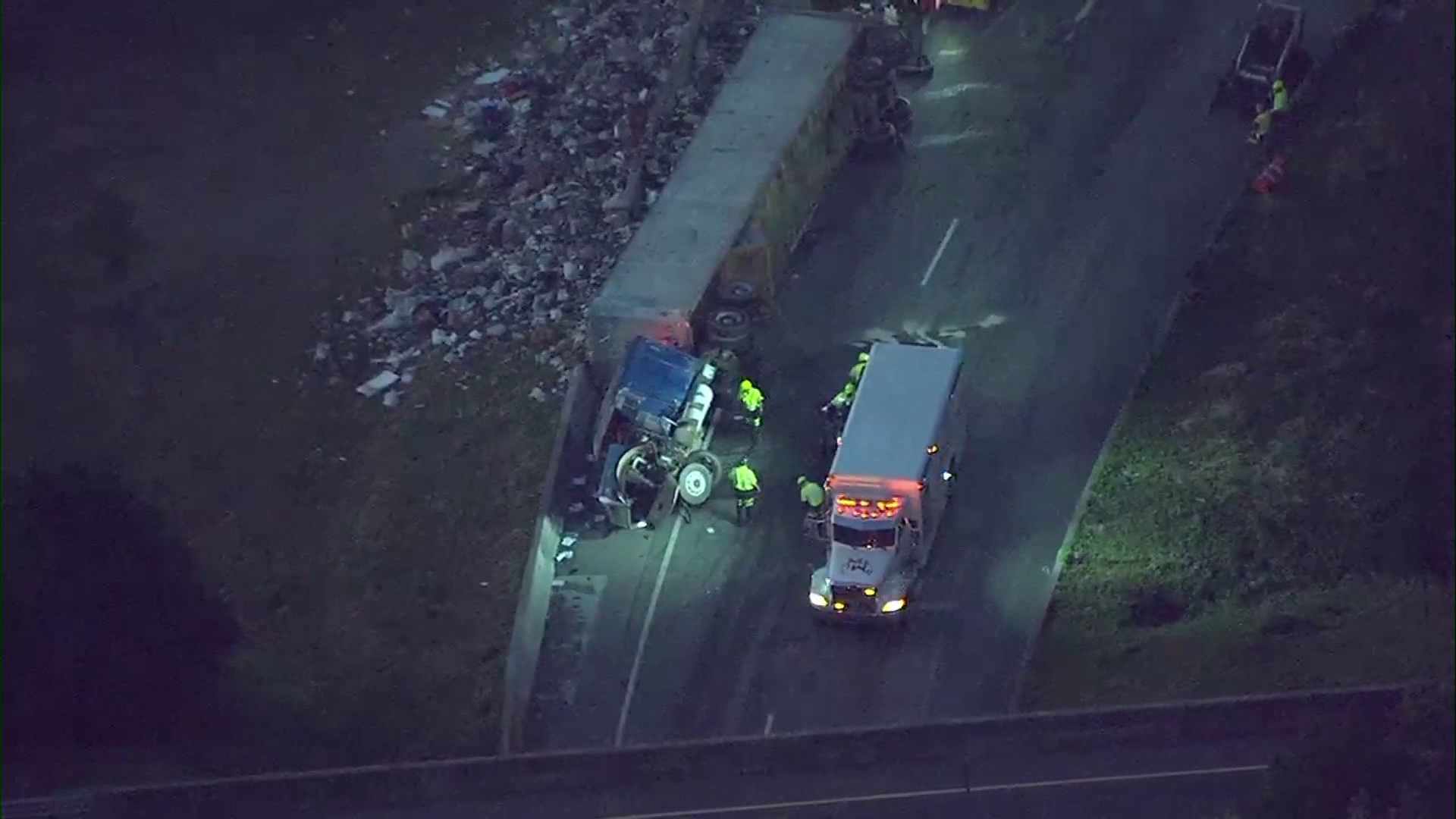 It happened on Interstate 285 in the eastbound lane exit to Interstate 75, according to the Georgia Department of Transportation on Tuesday morning.