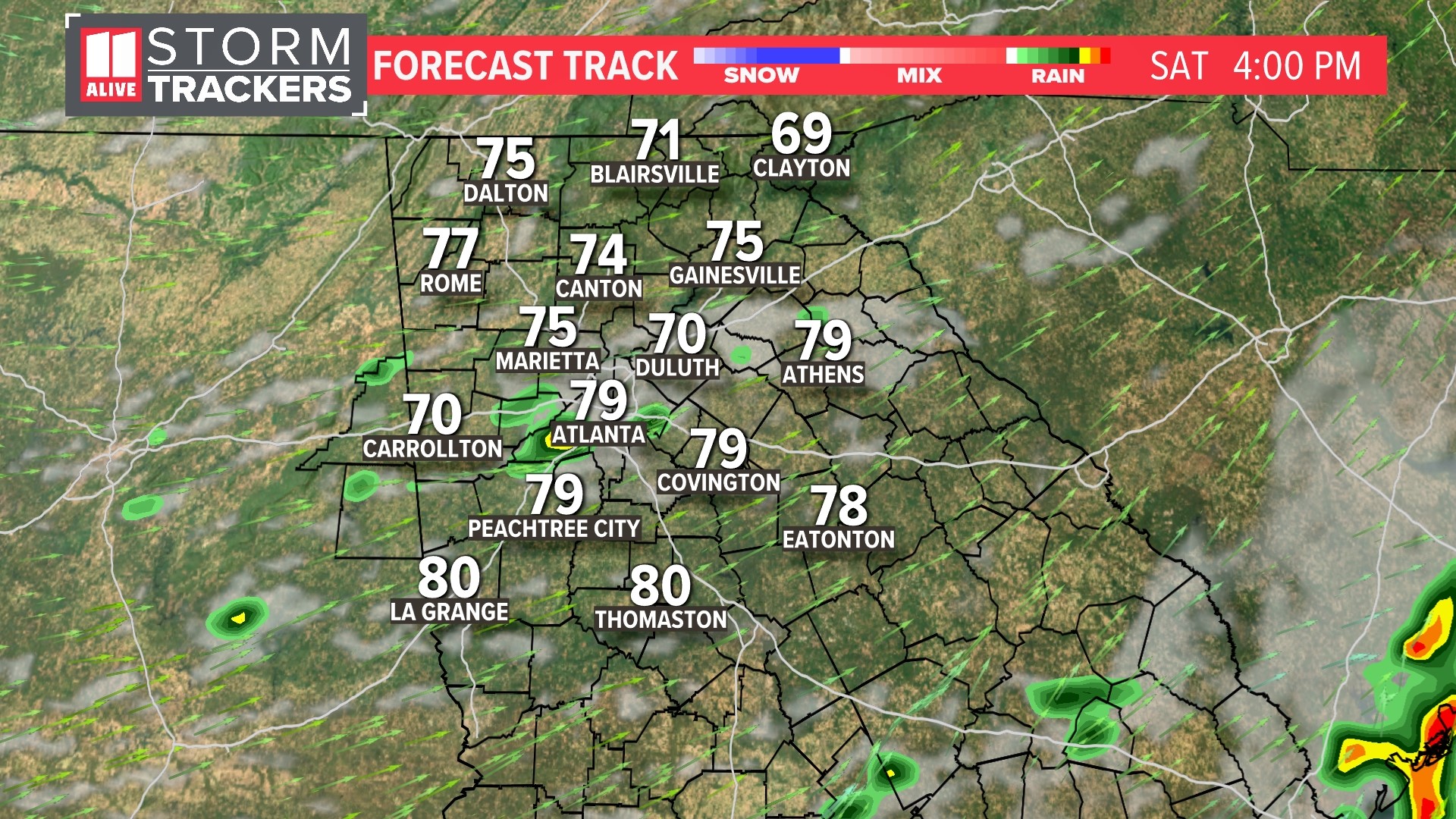 Strong storms possible this weekend | Timeline | 11alive.com