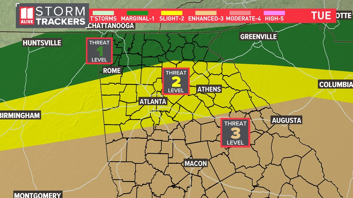 Atlanta Weather on WXIA in Atlanta