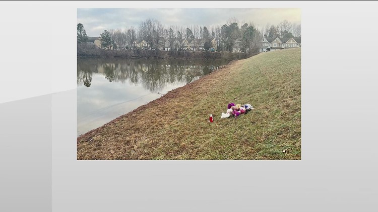 Memorial created for 16-year-old boy who died after falling in partially frozen lake in Kennesaw