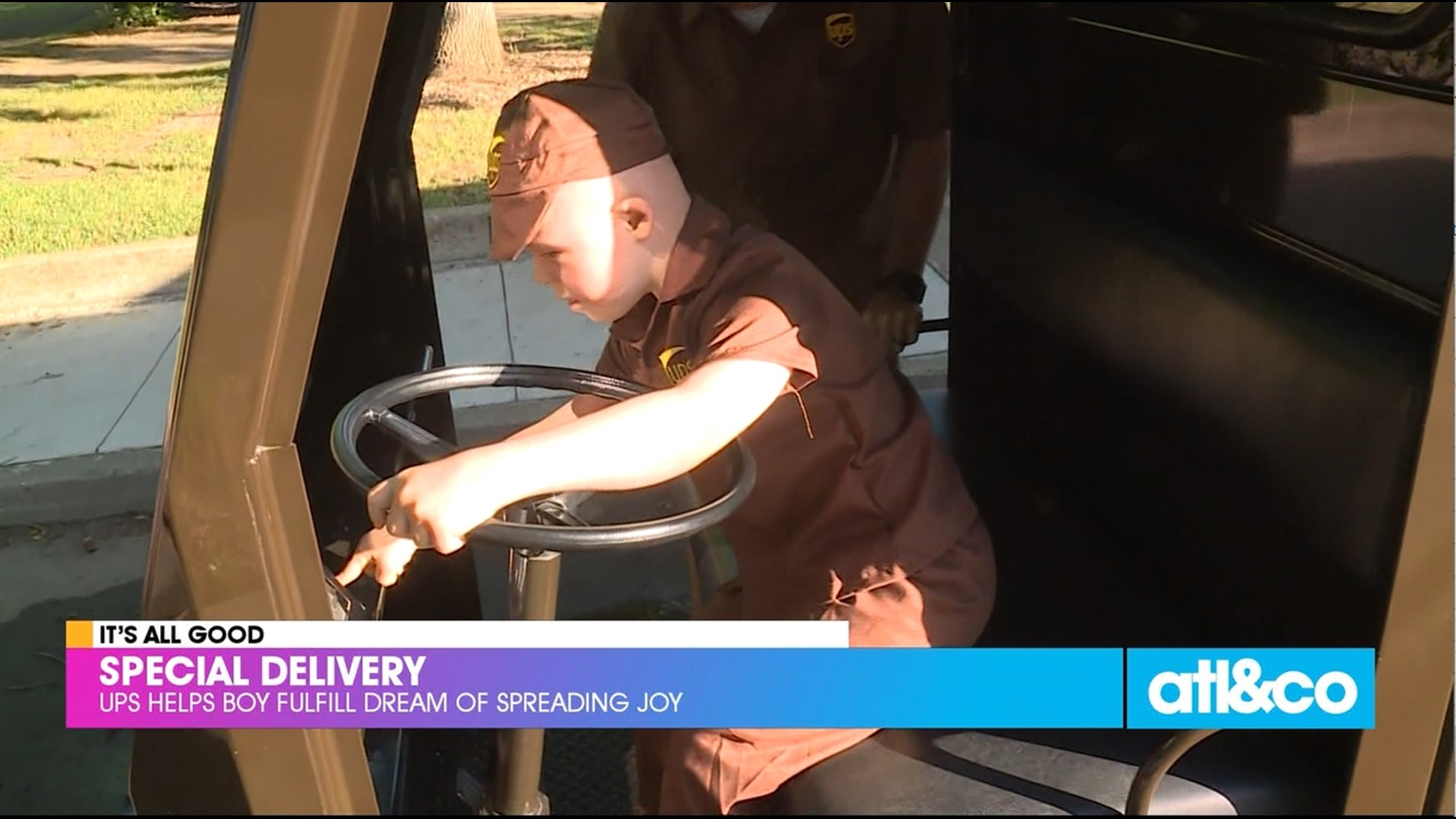 A 7-year-old with Down syndrome is a huge fan of UPS and got to be a driver for a day.
