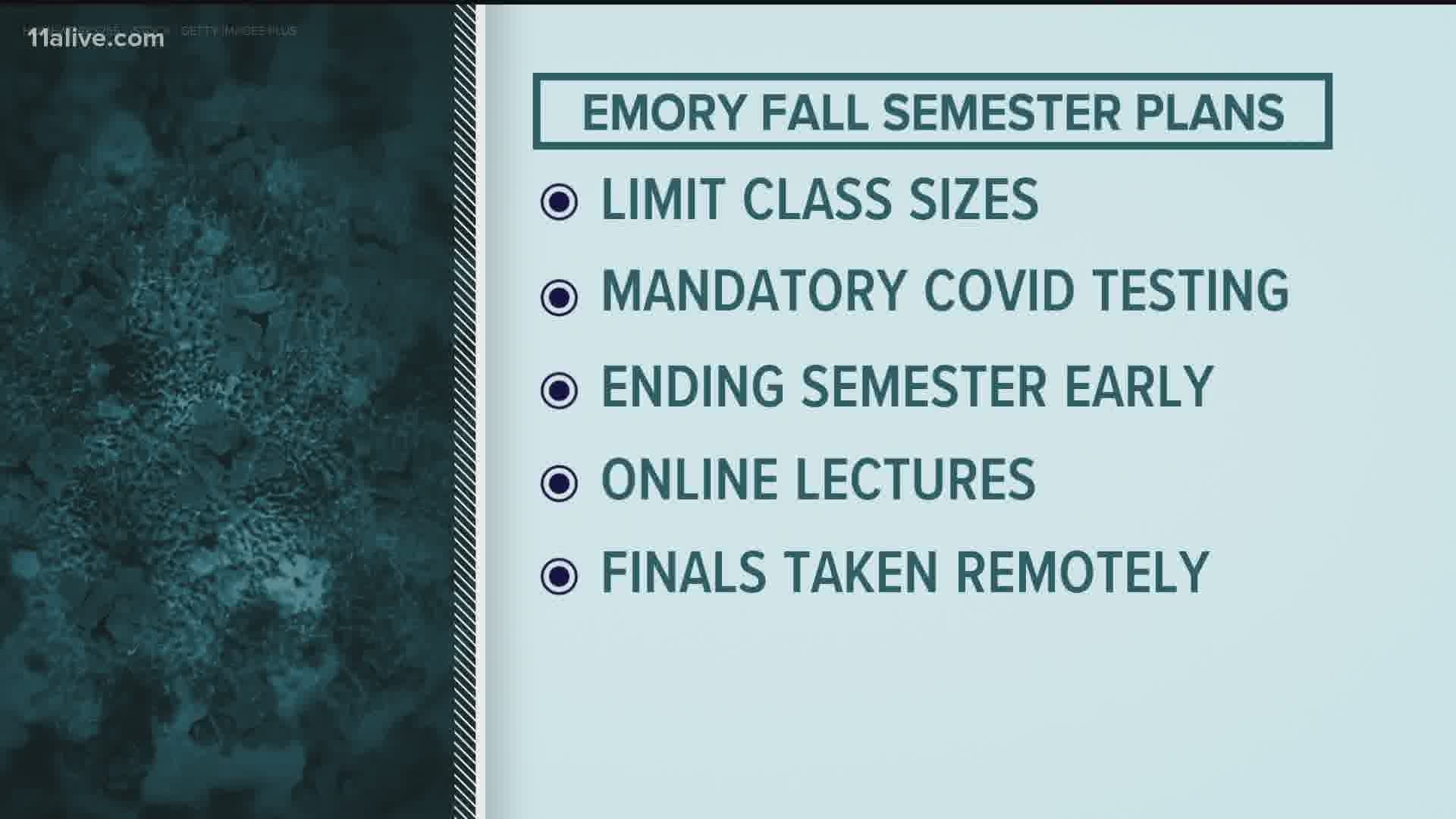 Emory Academic Calendar Spring 2022 Emory University Plans To Reopen In Fall After Coronavirus | 11Alive.com