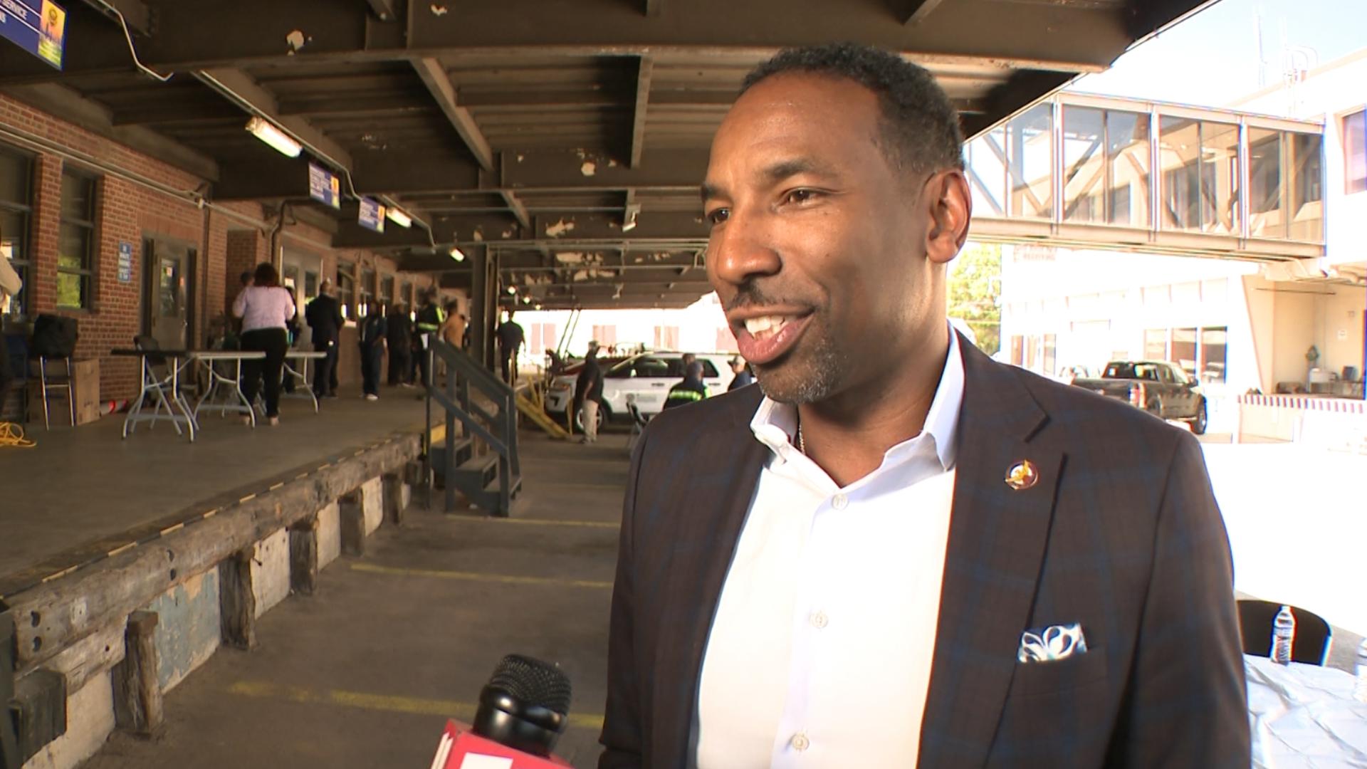 Mayor Andre Dickens spoke 1:1 with 11Alive's Faith Jessie about the Atlanta water crisis and what the city is doing to help residents and businesses