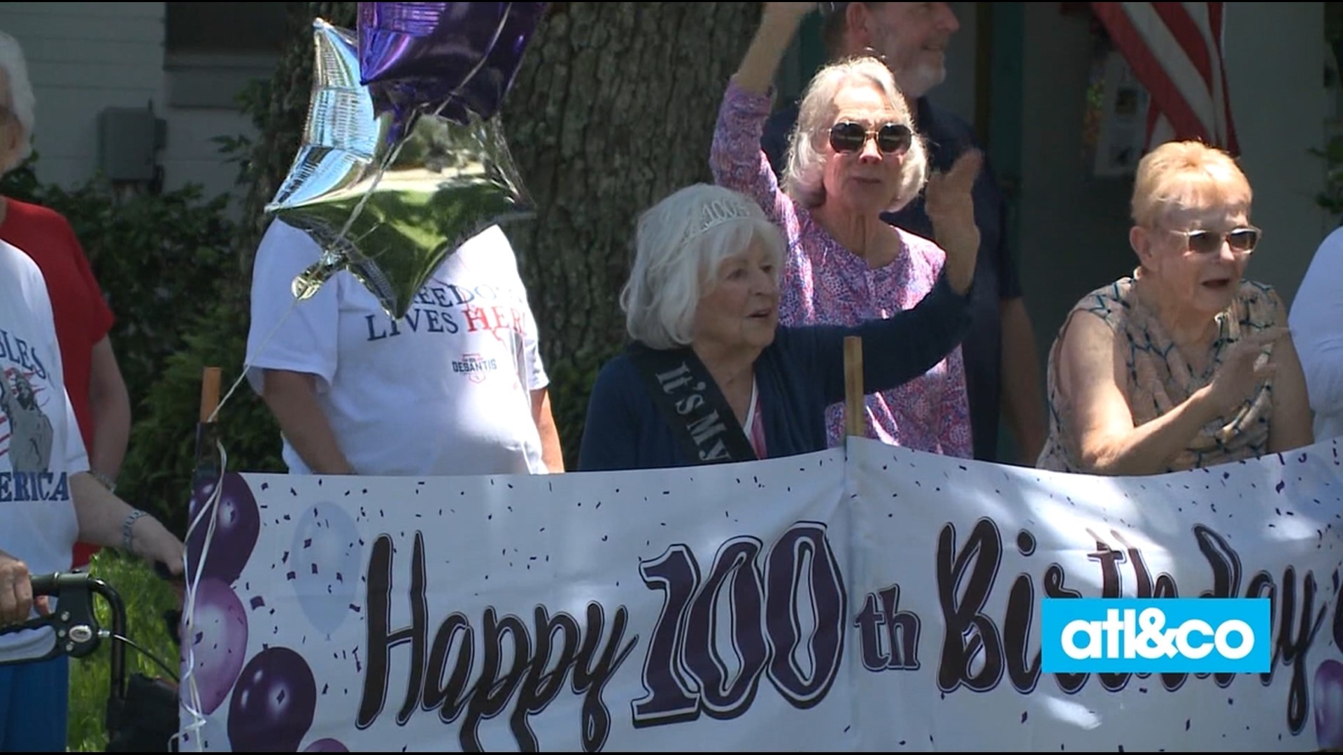 WWII veteran Jessie Dunbar served in the Navy as a WAVE, Women Accepted for Volunteer Emergency Service. She celebrated her 100th birthday with a beach parade.