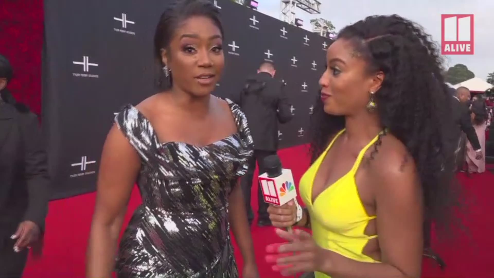 Haddish said of all the many A-list celebrities at the event, the one she was most excited to see was her friend - Tyler Perry himself.