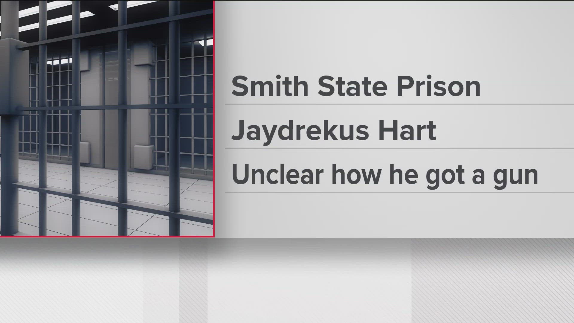 Officials said the employee was working in the prison's kitchen and was shot by an inmate who had a gun.