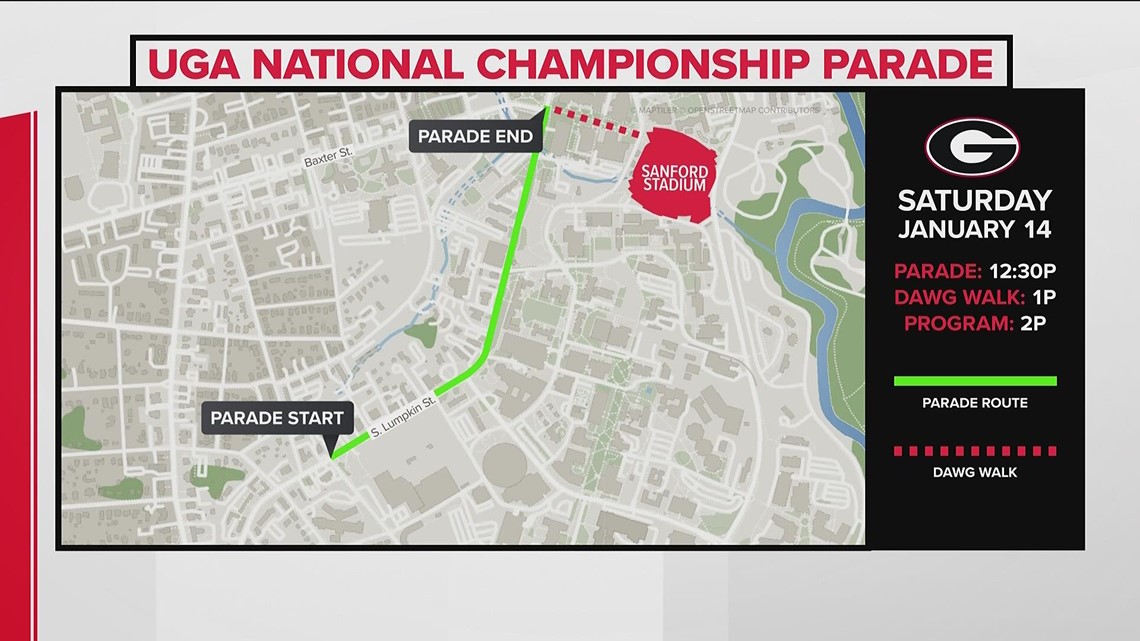 What to know about UGA's National Championship parade