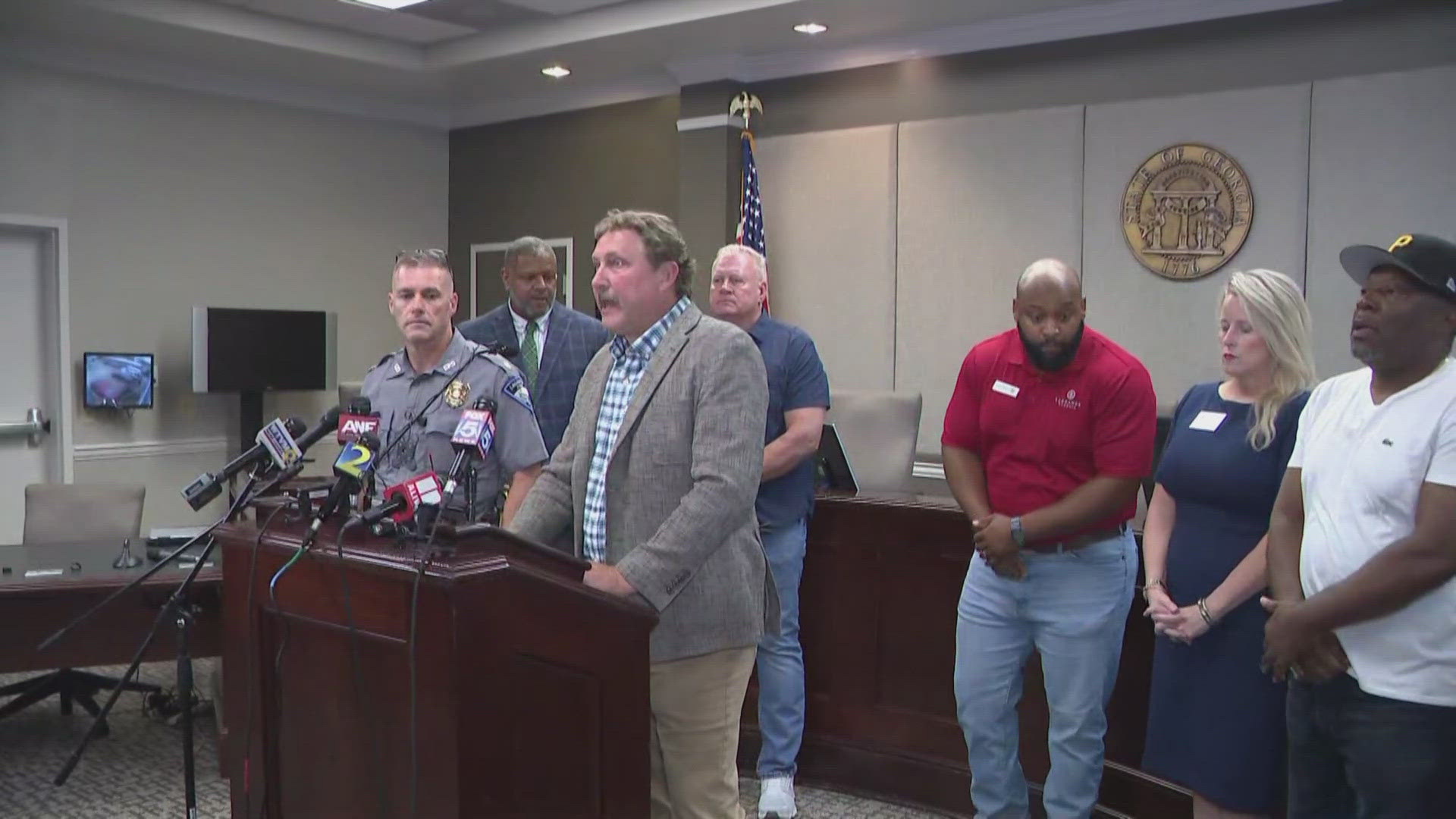 A release from the LaGrange Police Department said the shooting happened at an address on Seminary Street. 