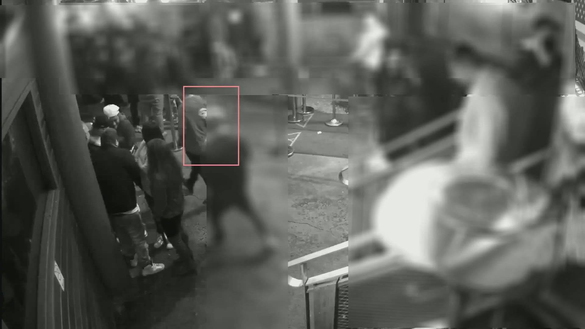Atlanta police say this video shows a suspect they are seeking for the shooting of a couple in Buckhead on January 22, 2022.
