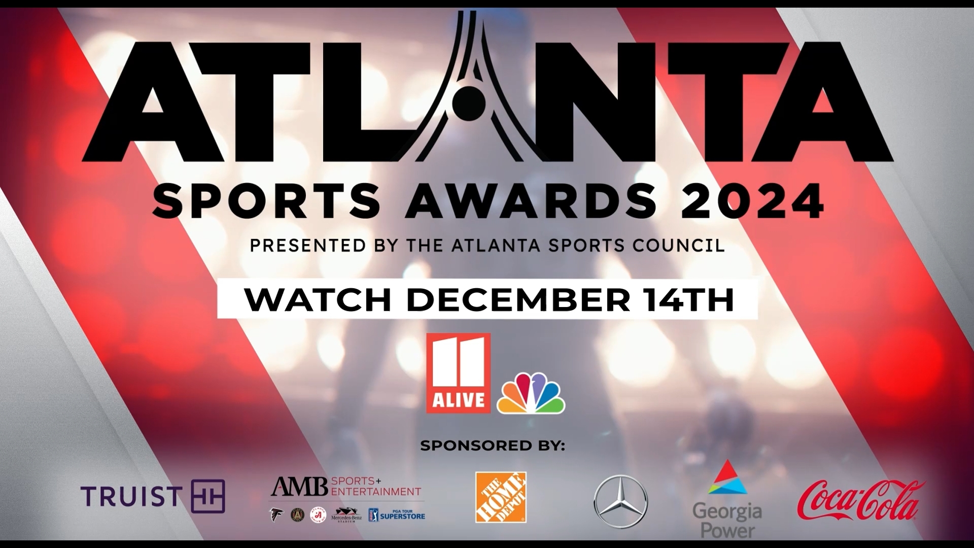 Catch the Atlanta Sports Awards ceremony live on 11Alive+ - presented by the Atlanta Sports Council