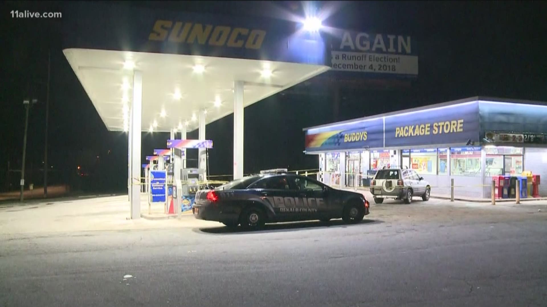 Victim narrowly escapes after being shot at DeKalb gas station