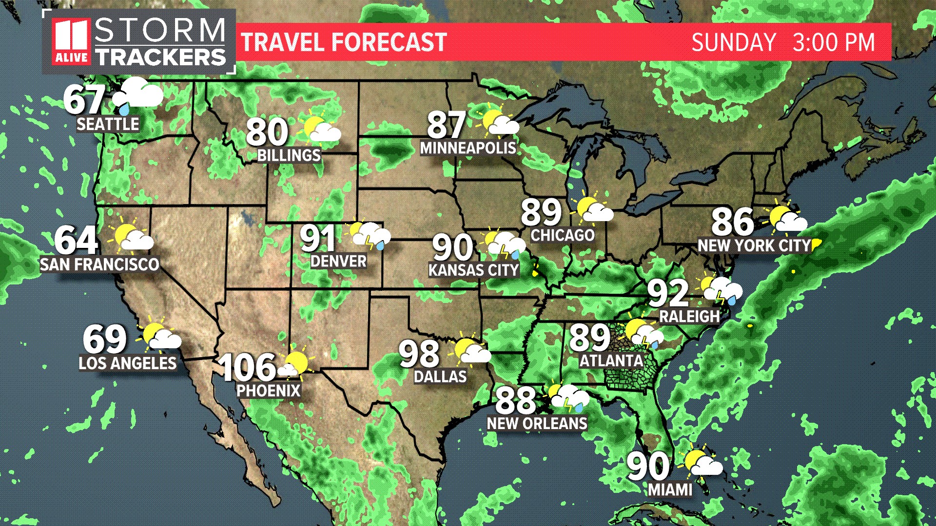 US Forecast 4th Of July Weekend | 11alive.com