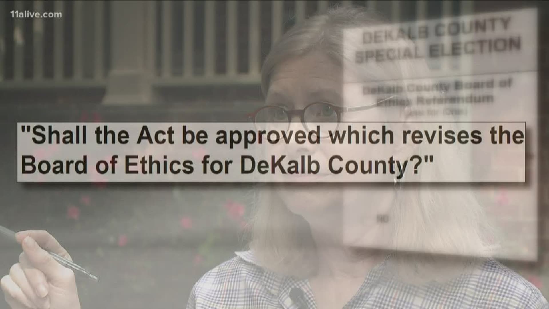 Voters in DeKalb county will decide an ethics question in November.  And critics are warning voters the question on the ballot is both vague and misleading.