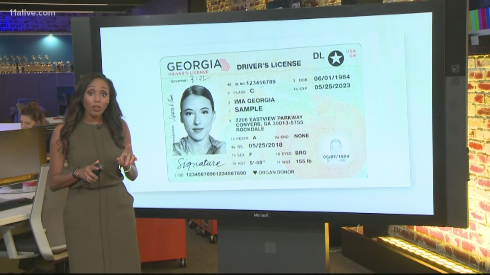 georgia driver license font