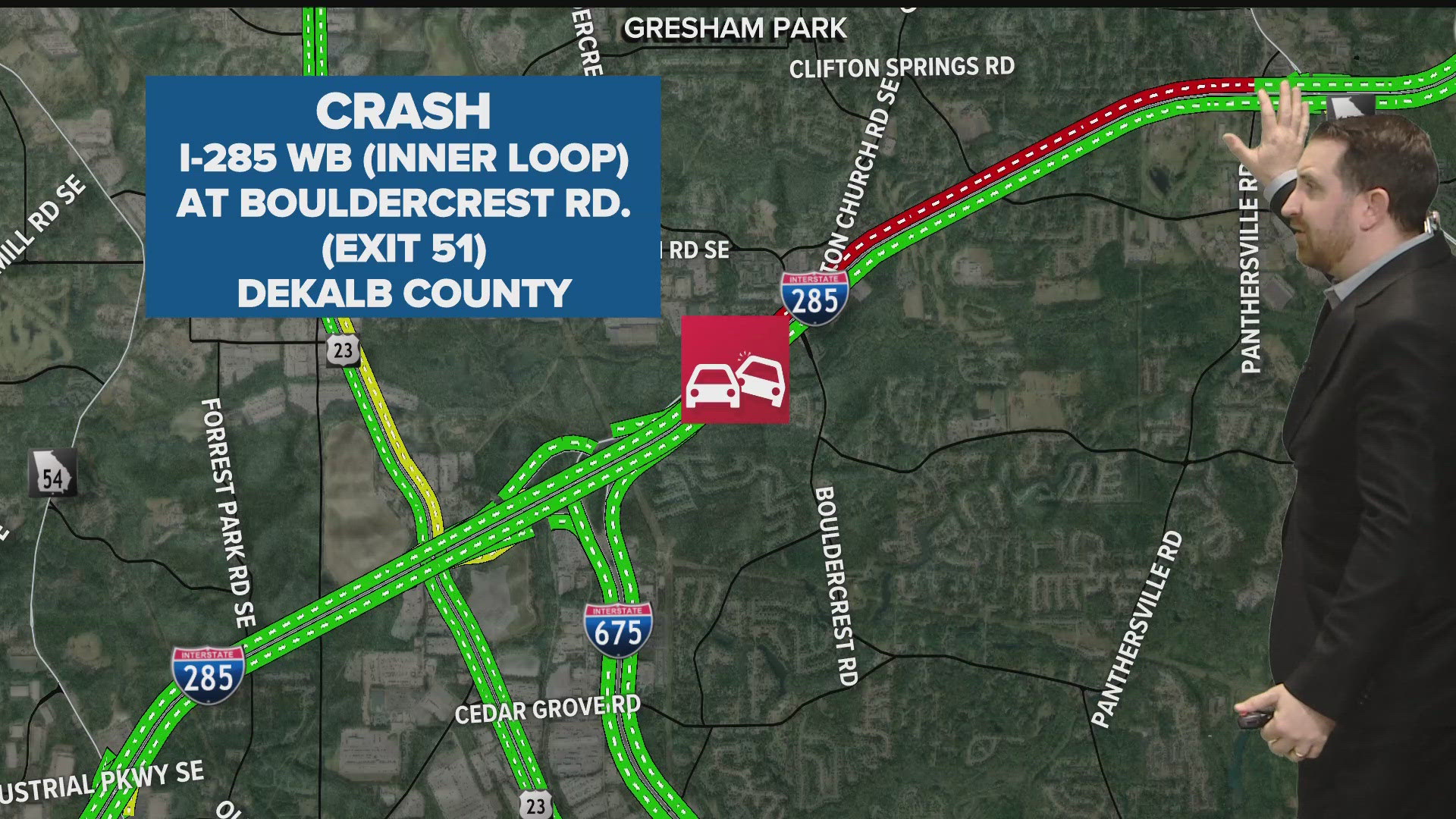Lanes re-opening after crash on I-285 WB in DeKalb County at ...