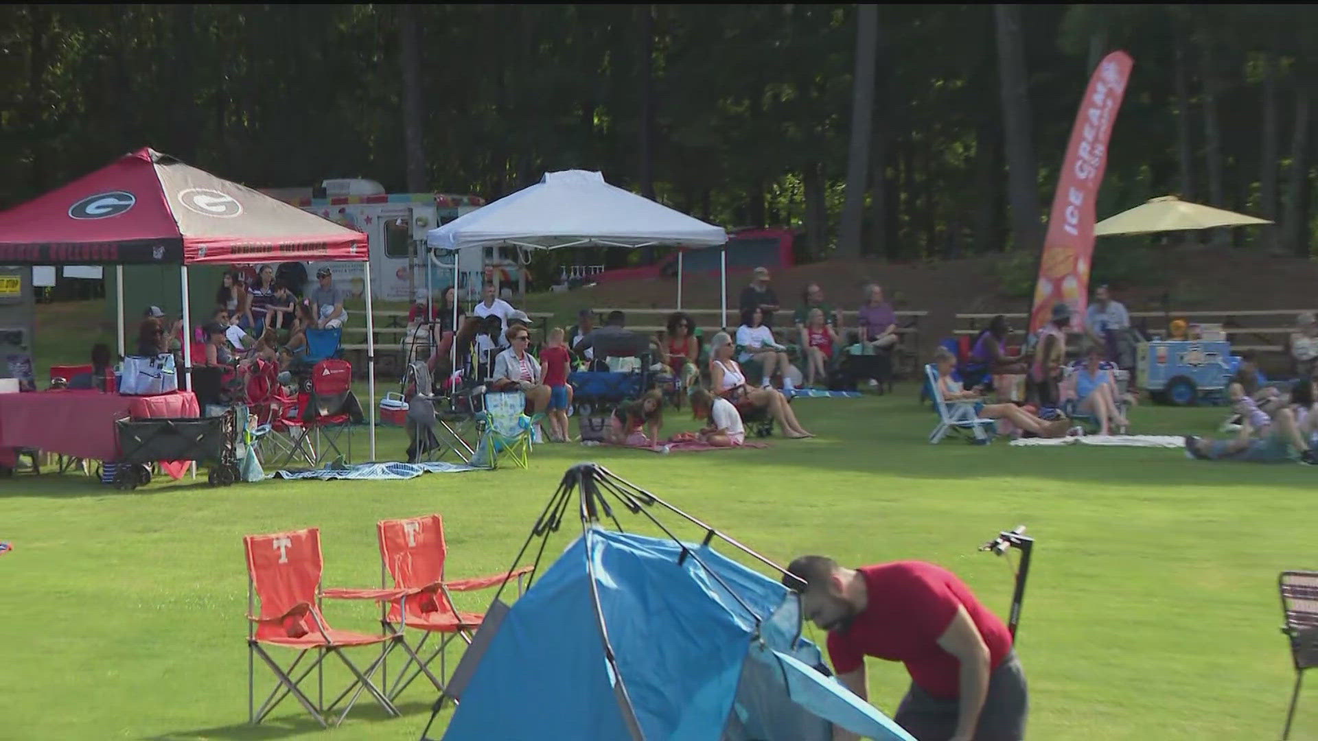 Here's where residents are gathering to watch the fireworks for the Fourth of July on Friday night.