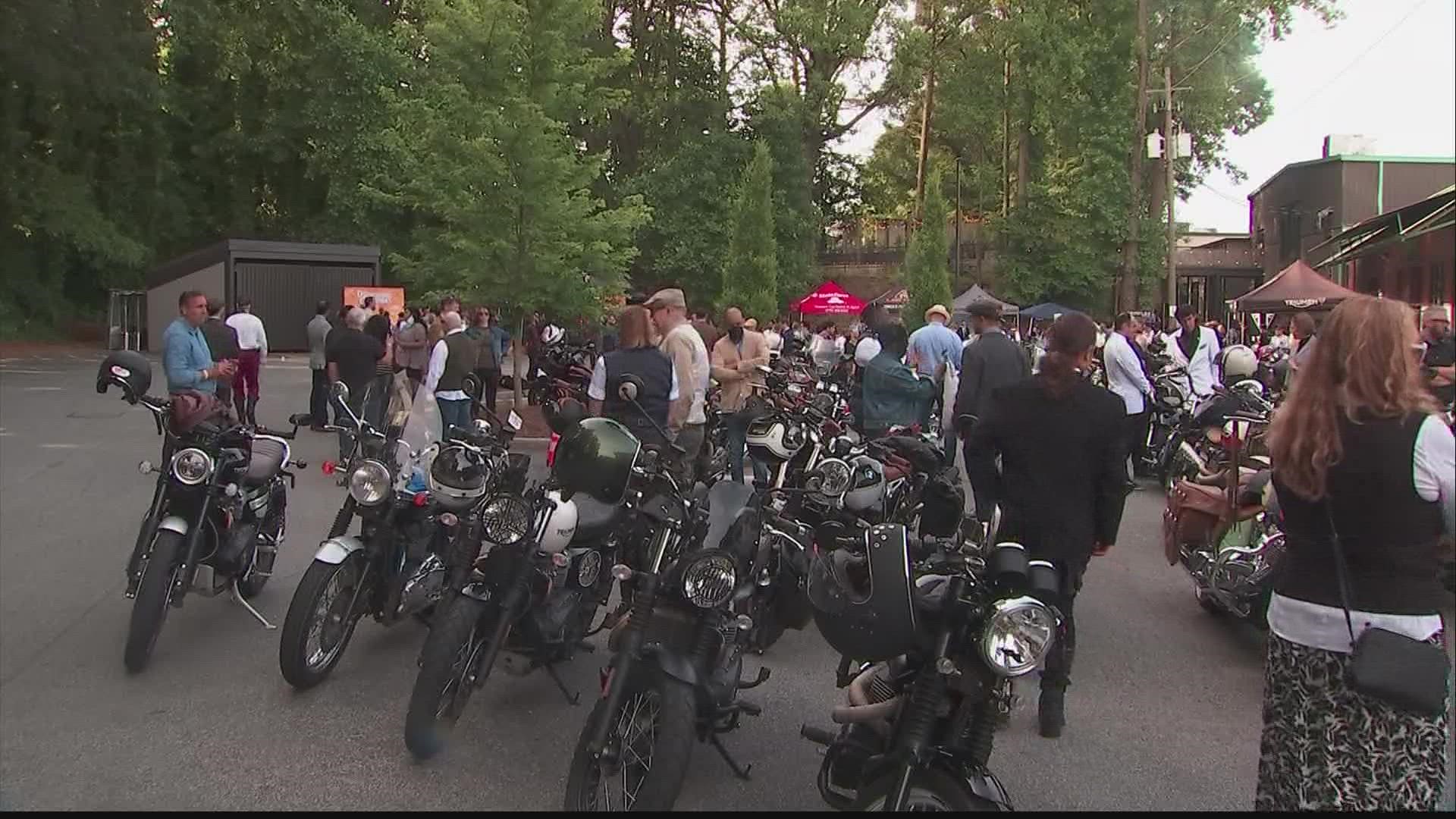 The ride was part of a nationwide fundraiser to raise money for Prostate Cancer research and men's mental health.