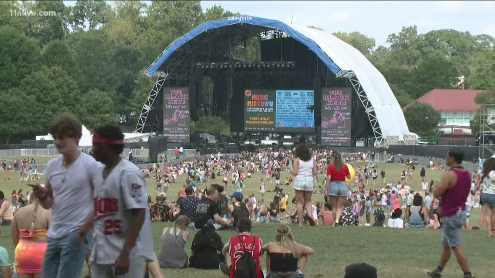 Some 50,000 fans have gathered for the star-studded annual concert in Piedmont Park.