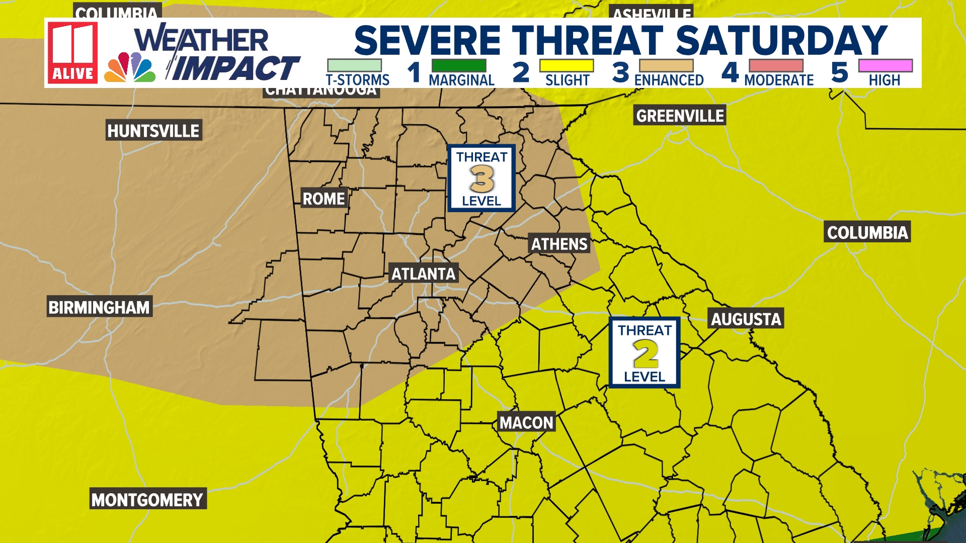 Georgia weather news: Storms likely around Atlanta on Saturday ...