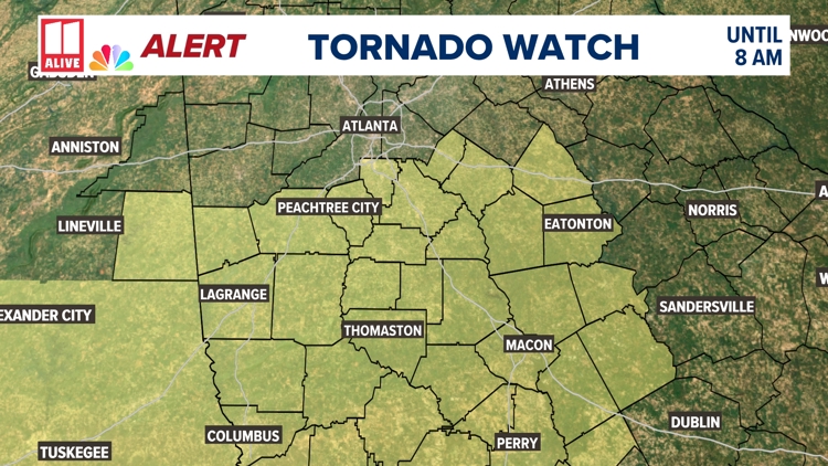Weather Impact Alert | Tracking storms overnight | 11alive.com