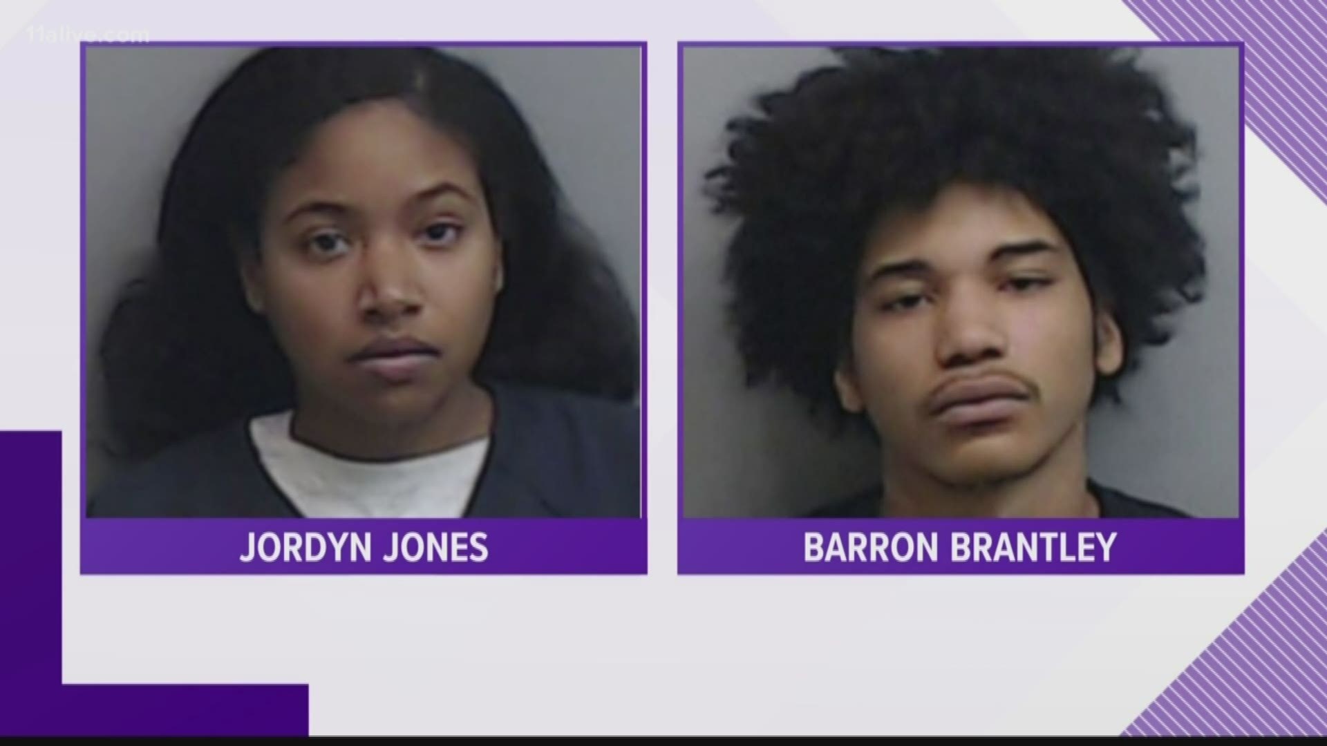 Jordyn Jones and her boyfriend, Barron Brantley - face multiple charges in the murder