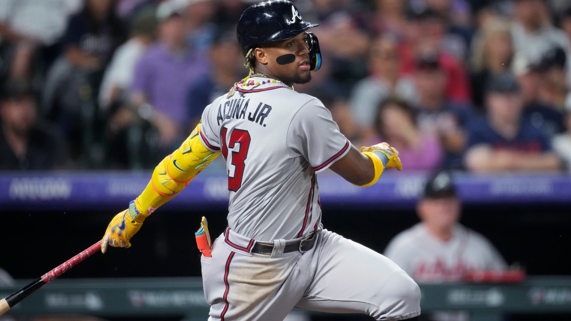 Braves star Ronald Acuña Jr. makes MLB history with 40th stolen base in win  vs. Guardians