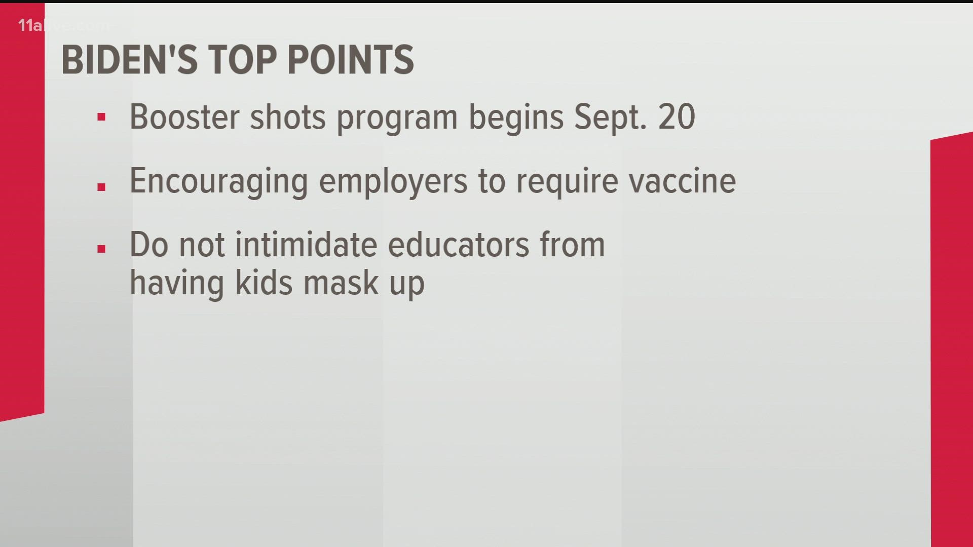 Pres. Biden talks COVID booster shots