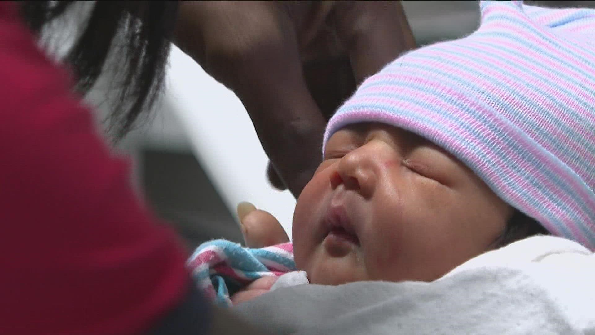 The McDonald's employees gave the baby girl a fitting name: Little Nugget.