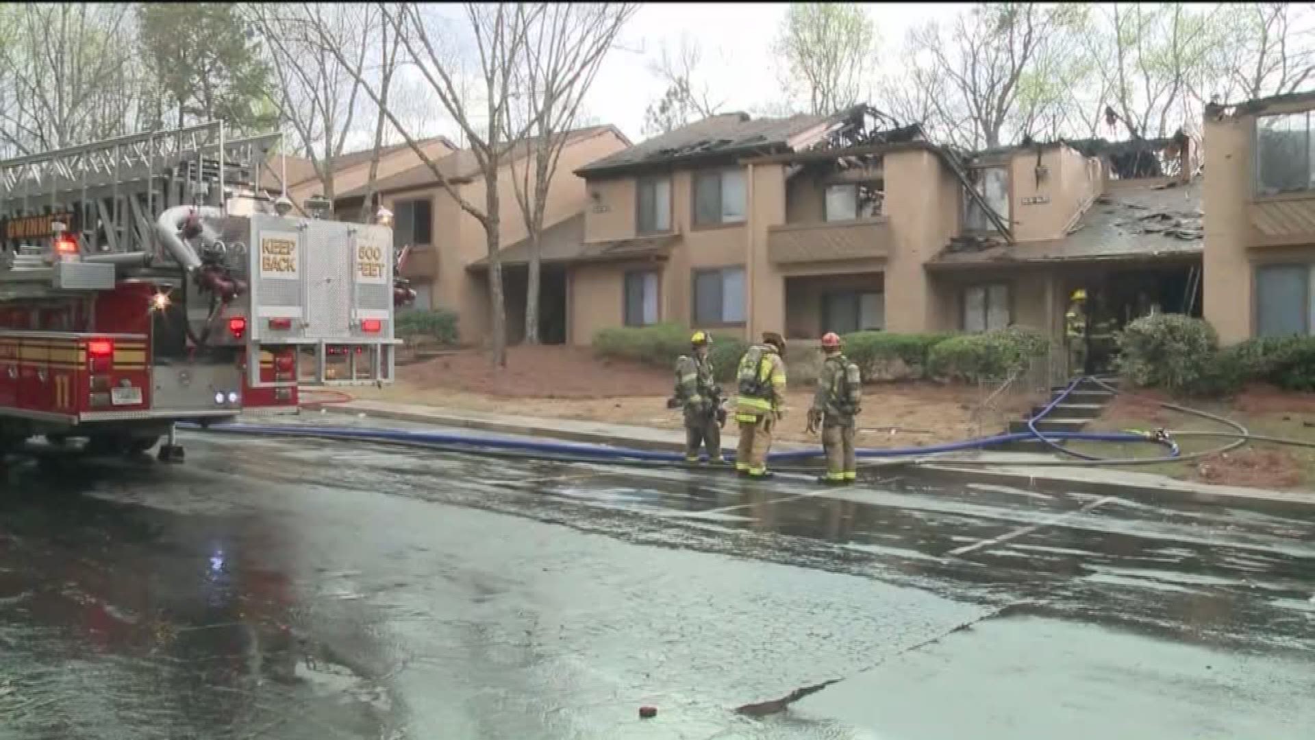 Fire damages 10 apartments in County