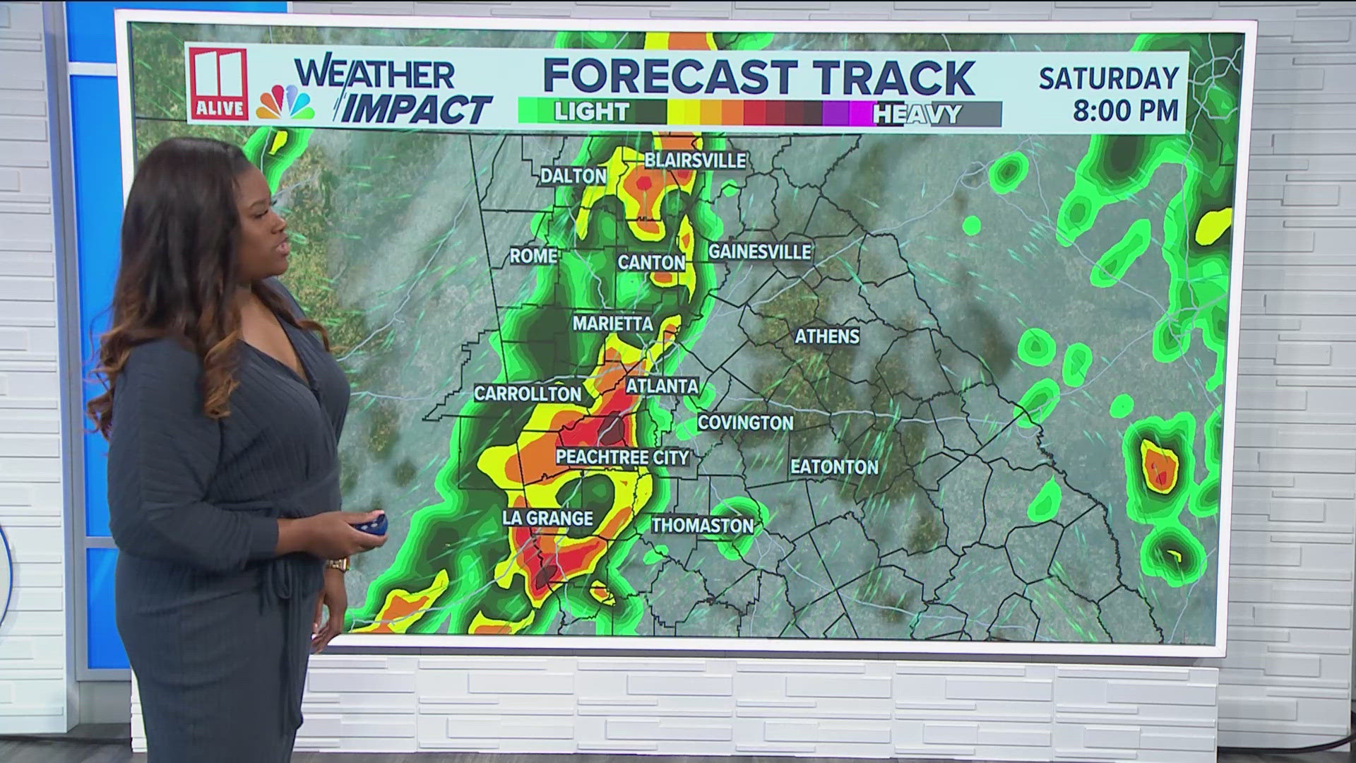 Tracking storms moving in Saturday | Weather Impact Forecast at 6pm ...