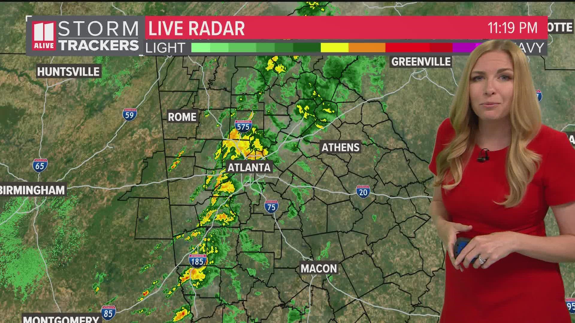 Showers move through parts of metro Atlanta | 11alive.com