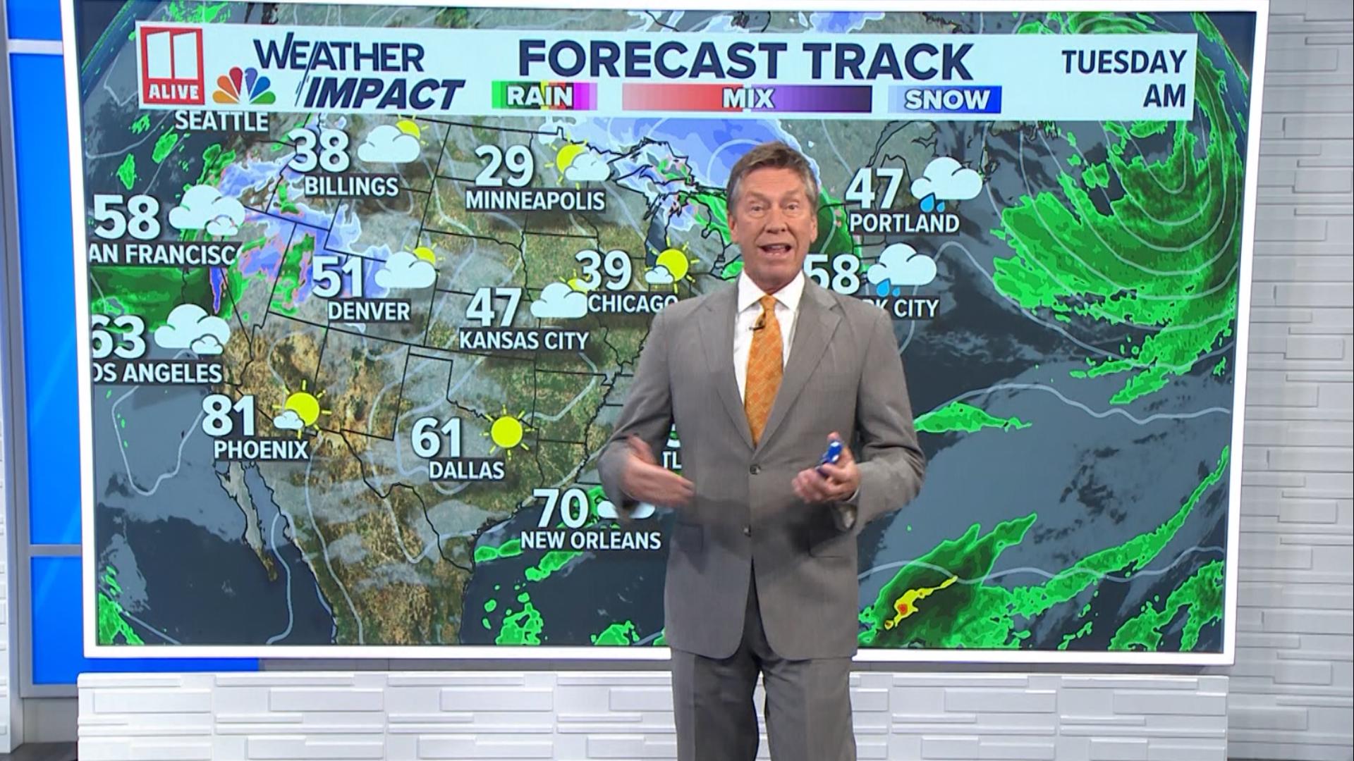 11Alive Chief Meteorologist Chris Holcomb breaks down what you can expect if you're traveling this Thanksgiving week.