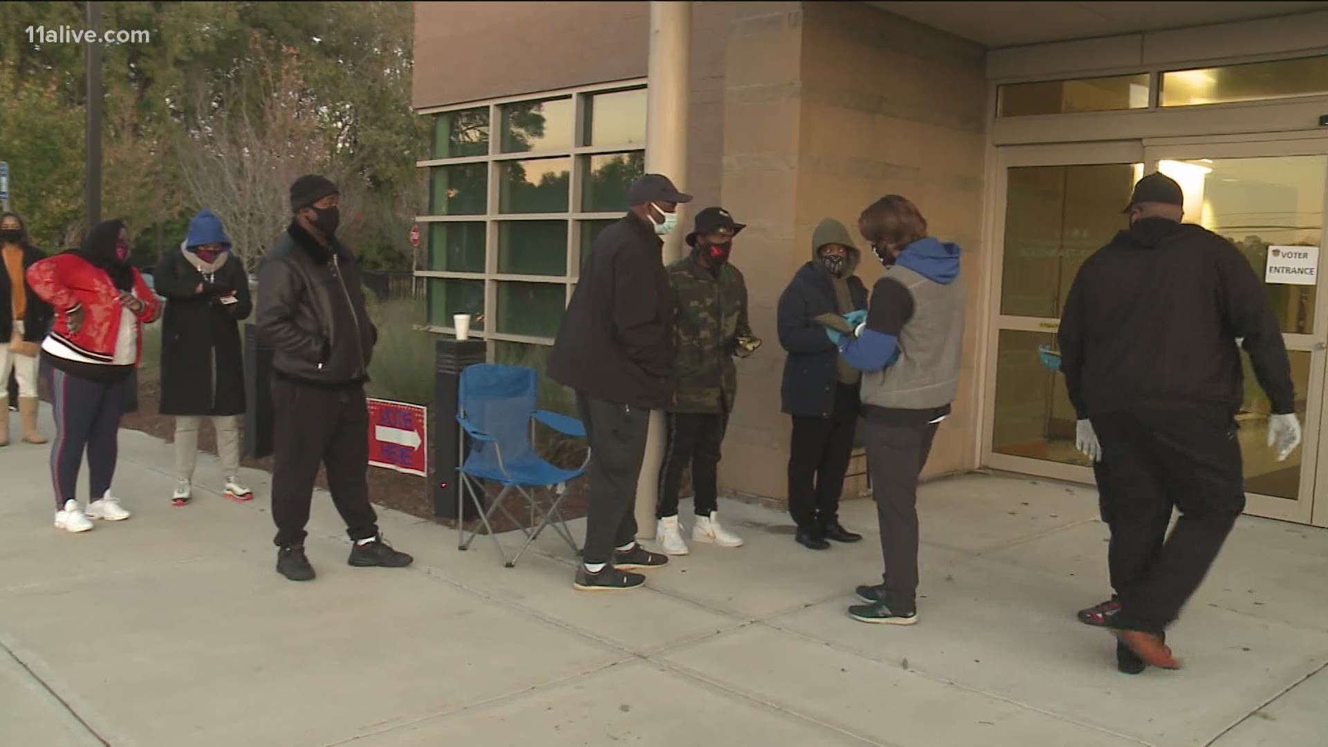 The experiences with long lines from the June primary were not being repeated on Election Day in Fulton County. Locations reported wait times of under 30 minutes.