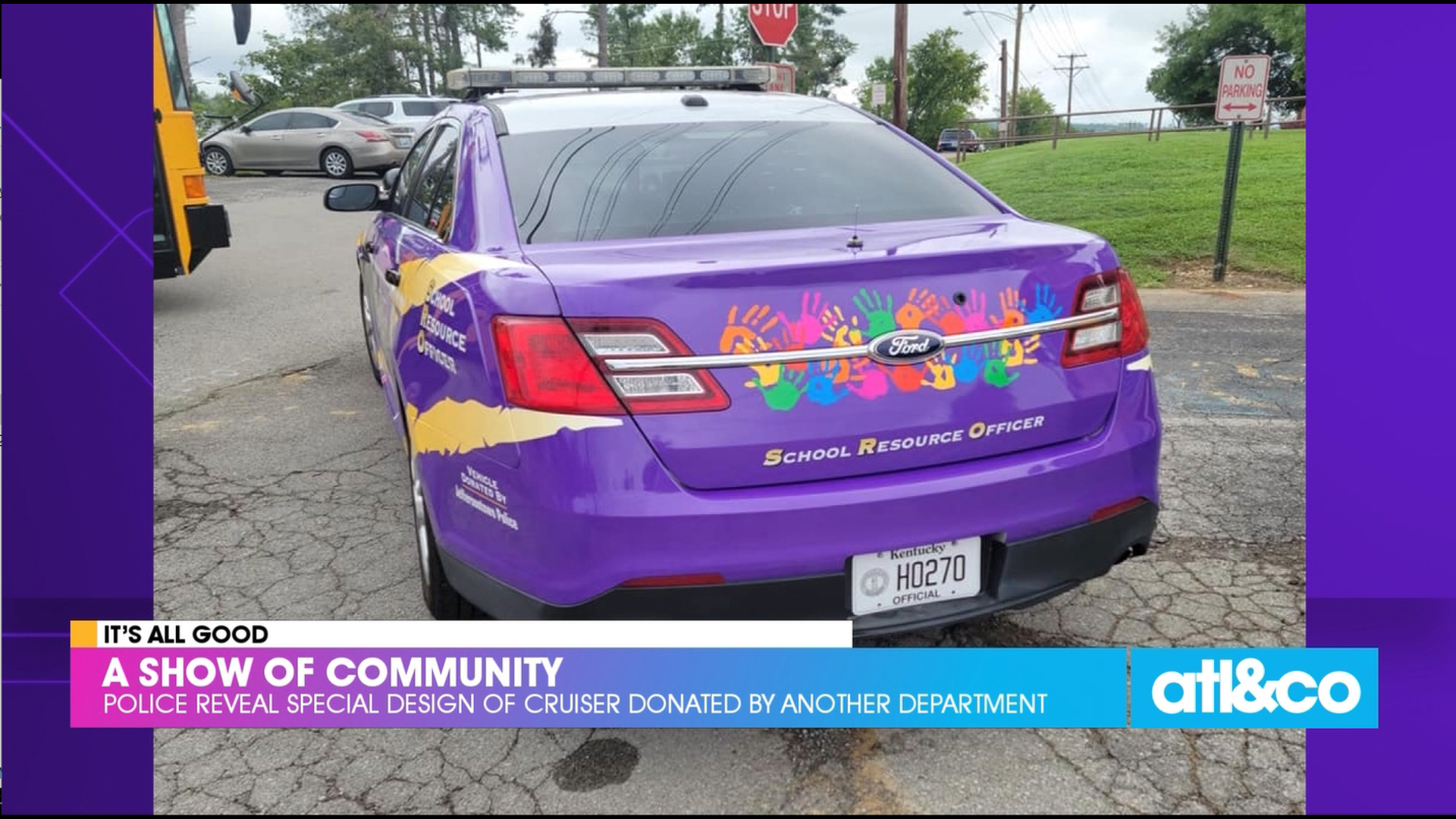 A police cruiser was customized after a special donation from another police department.
